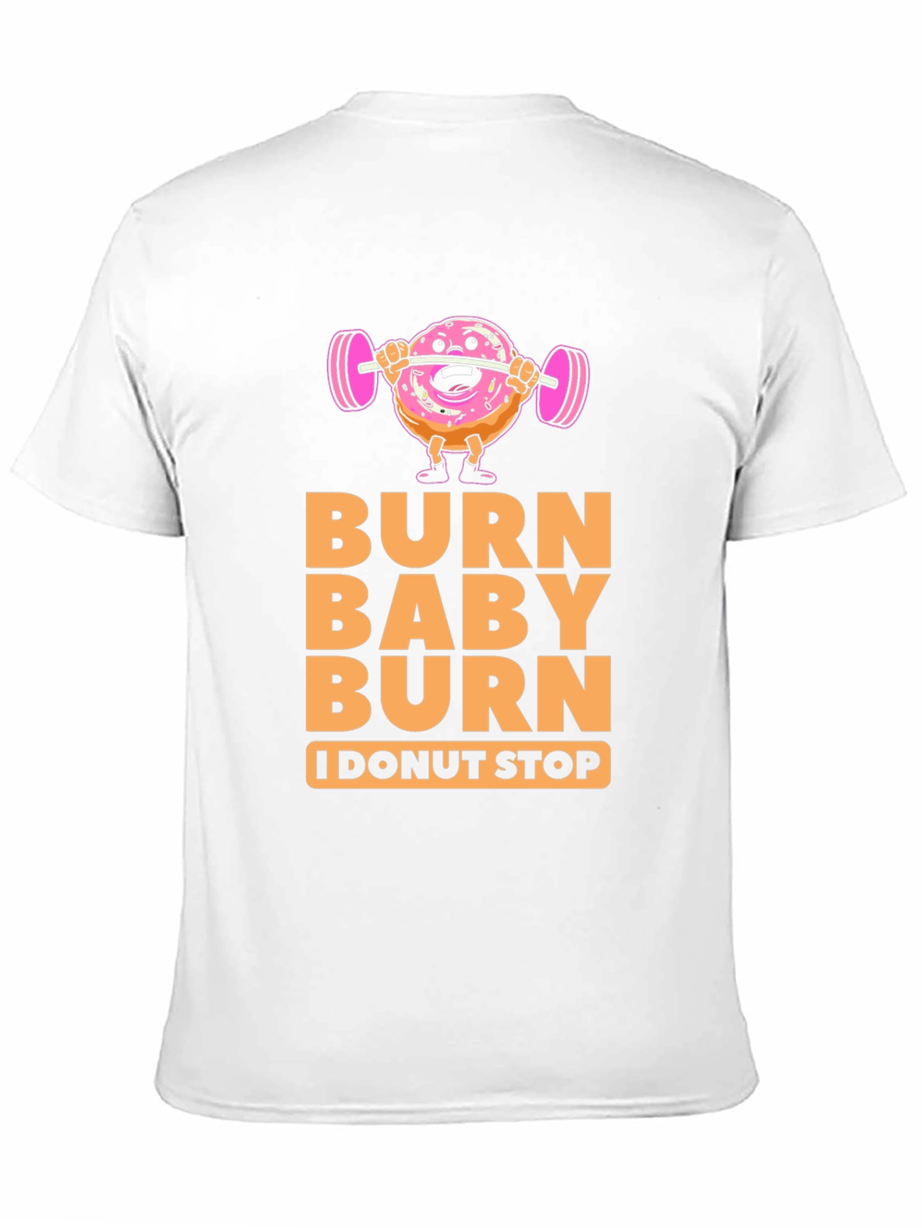 Black Burn Baby Burn Donut Workout T-Shirt view 11