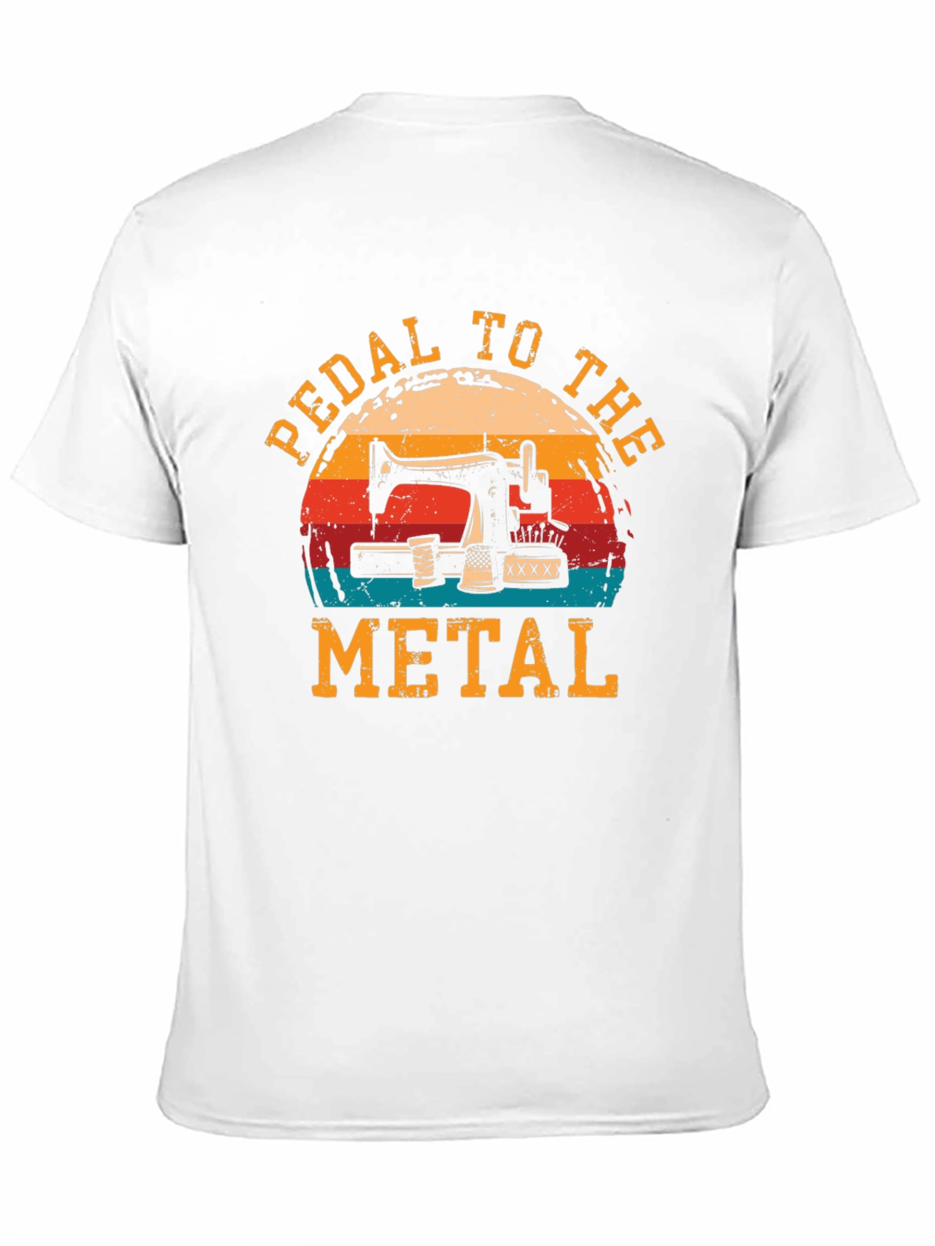 Black Pedal to the Metal Sewing T-Shirt view 11