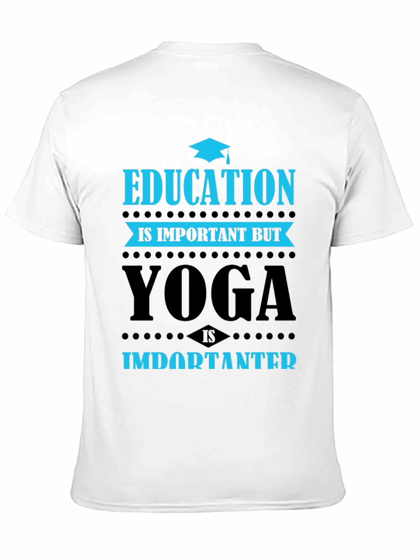 Black Yoga Is Importanter T-Shirt view 11