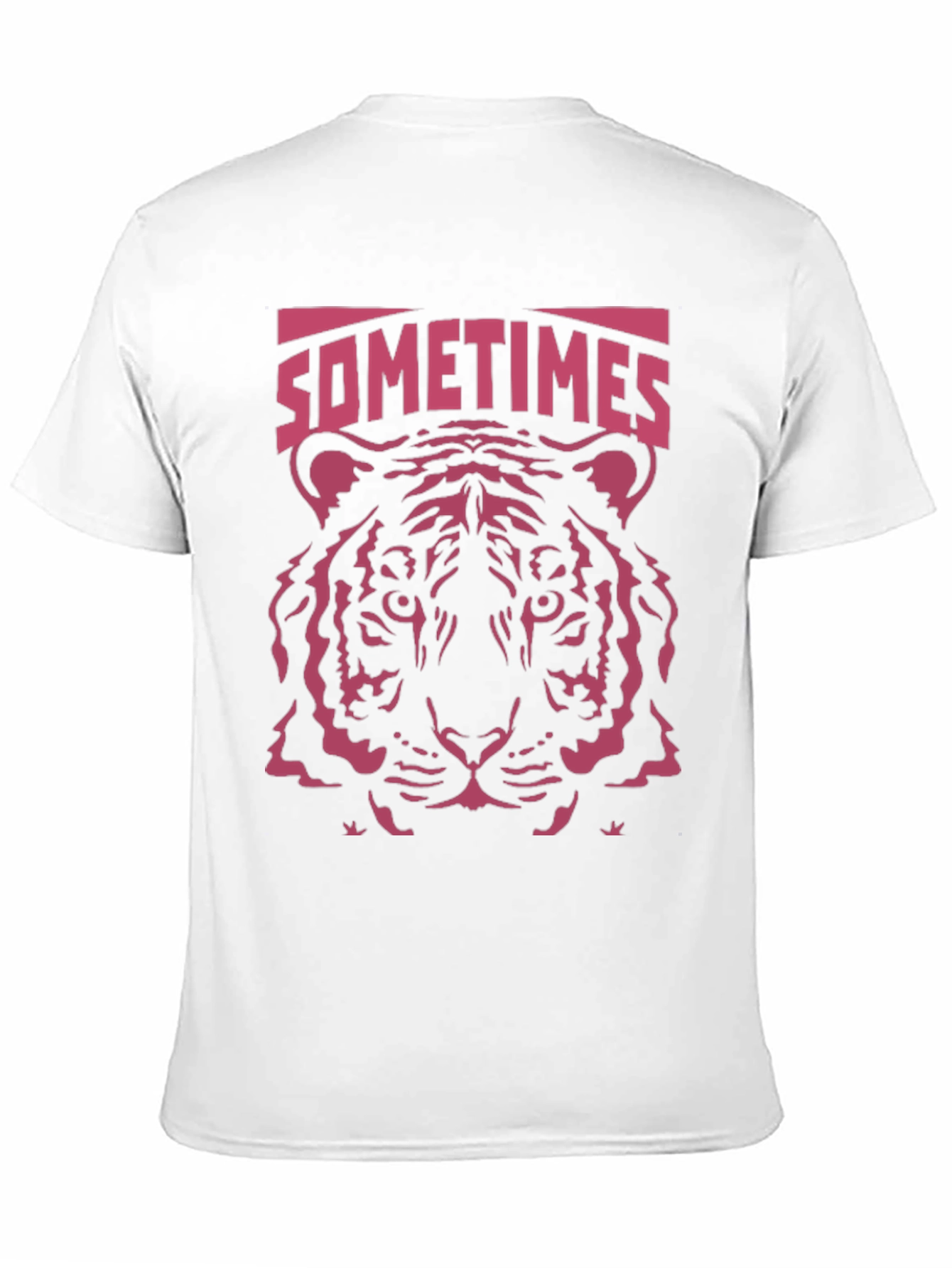 Black Sometimes Tiger Graphic T-Shirt - Cool Animal Tee view 11