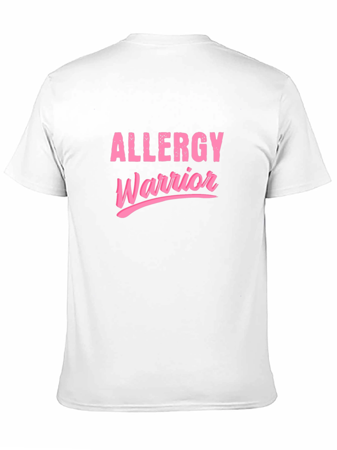 Black Allergy Warrior Pink Graphic T-Shirt view 11