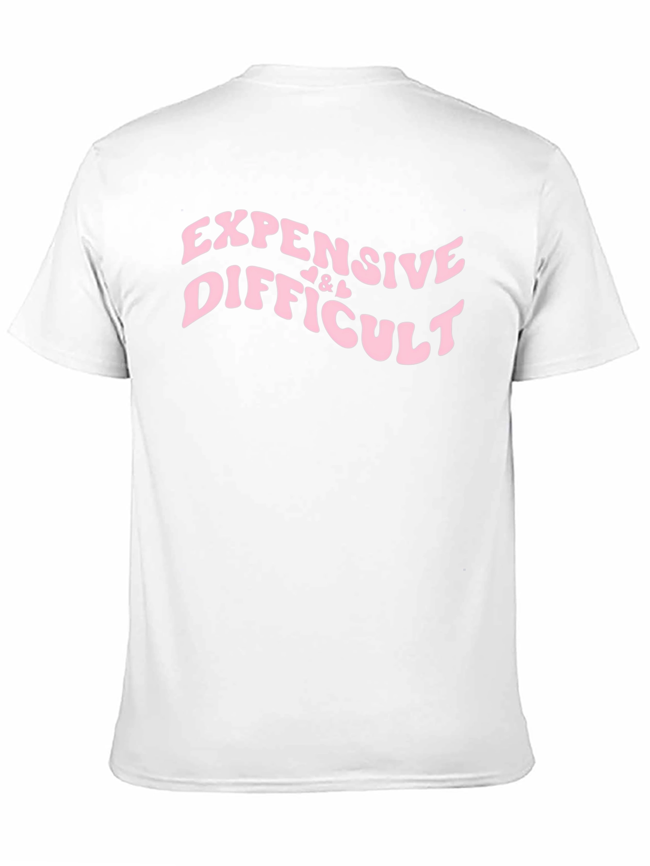 Black Expensive & Difficult Black Graphic Tee Shirt view 11