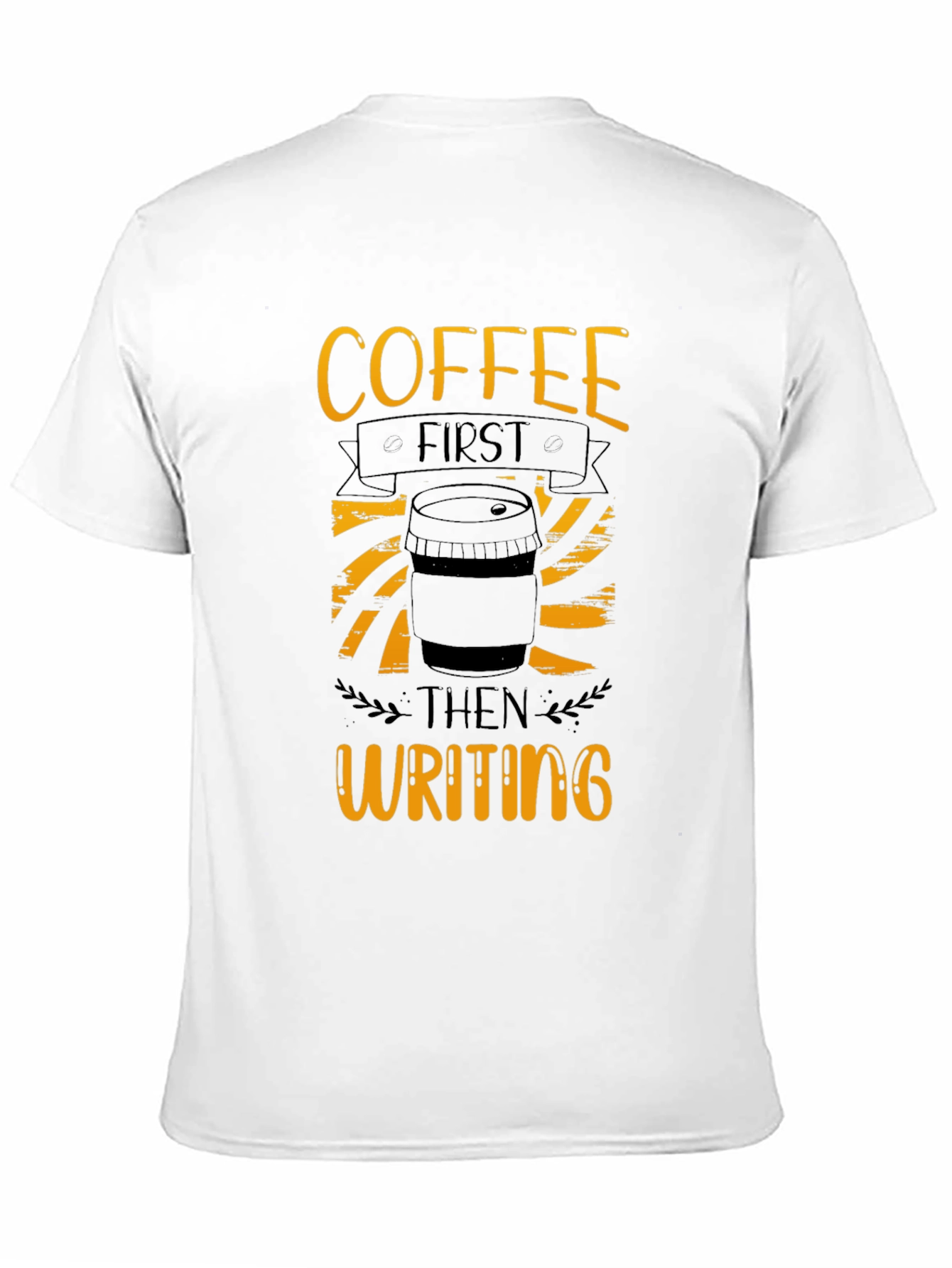 Black Coffee First Writing T-Shirt - Black view 11
