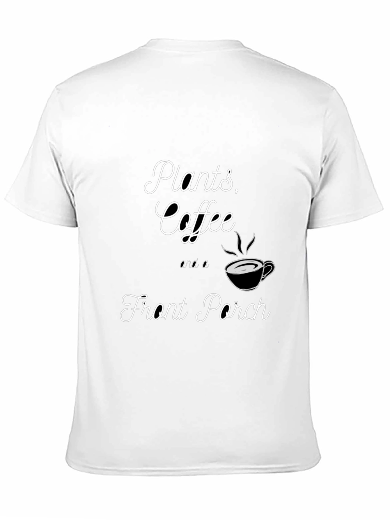 Black Plants Coffee Front Porch Graphic T-Shirt view 11