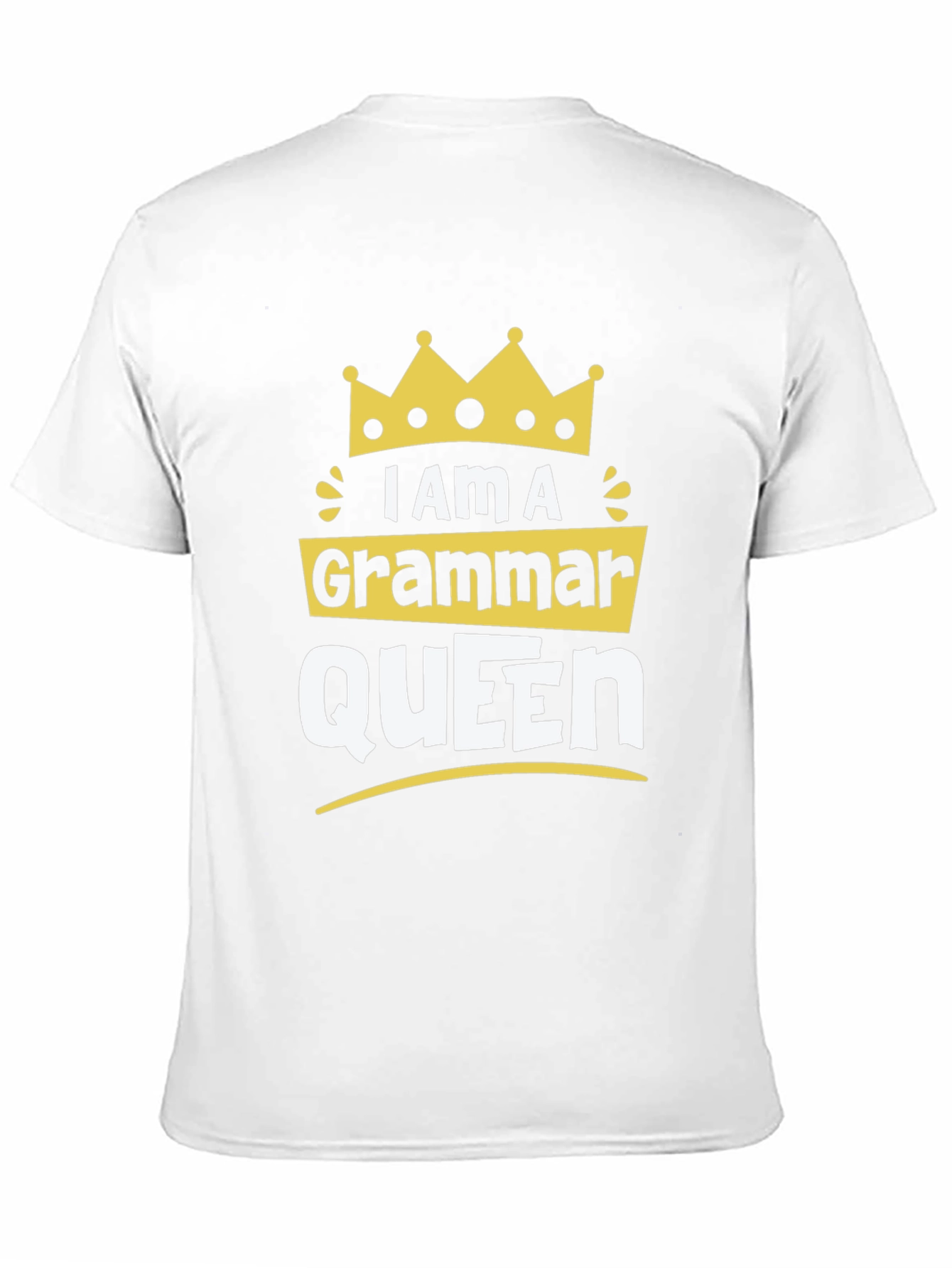 Black I Am A Grammar Queen Graphic T-Shirt view 11