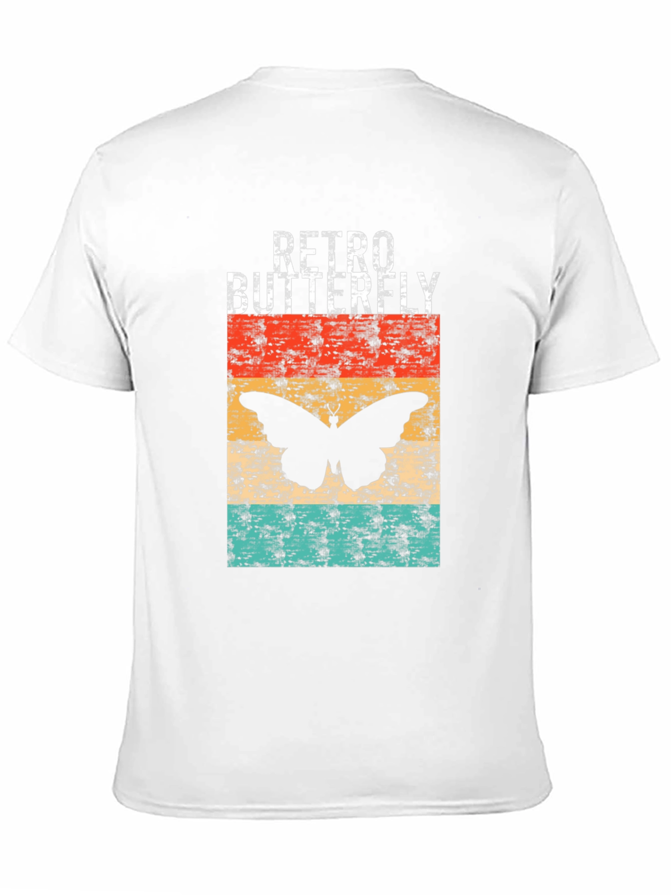 Black Retro Butterfly Graphic T-Shirt view 11