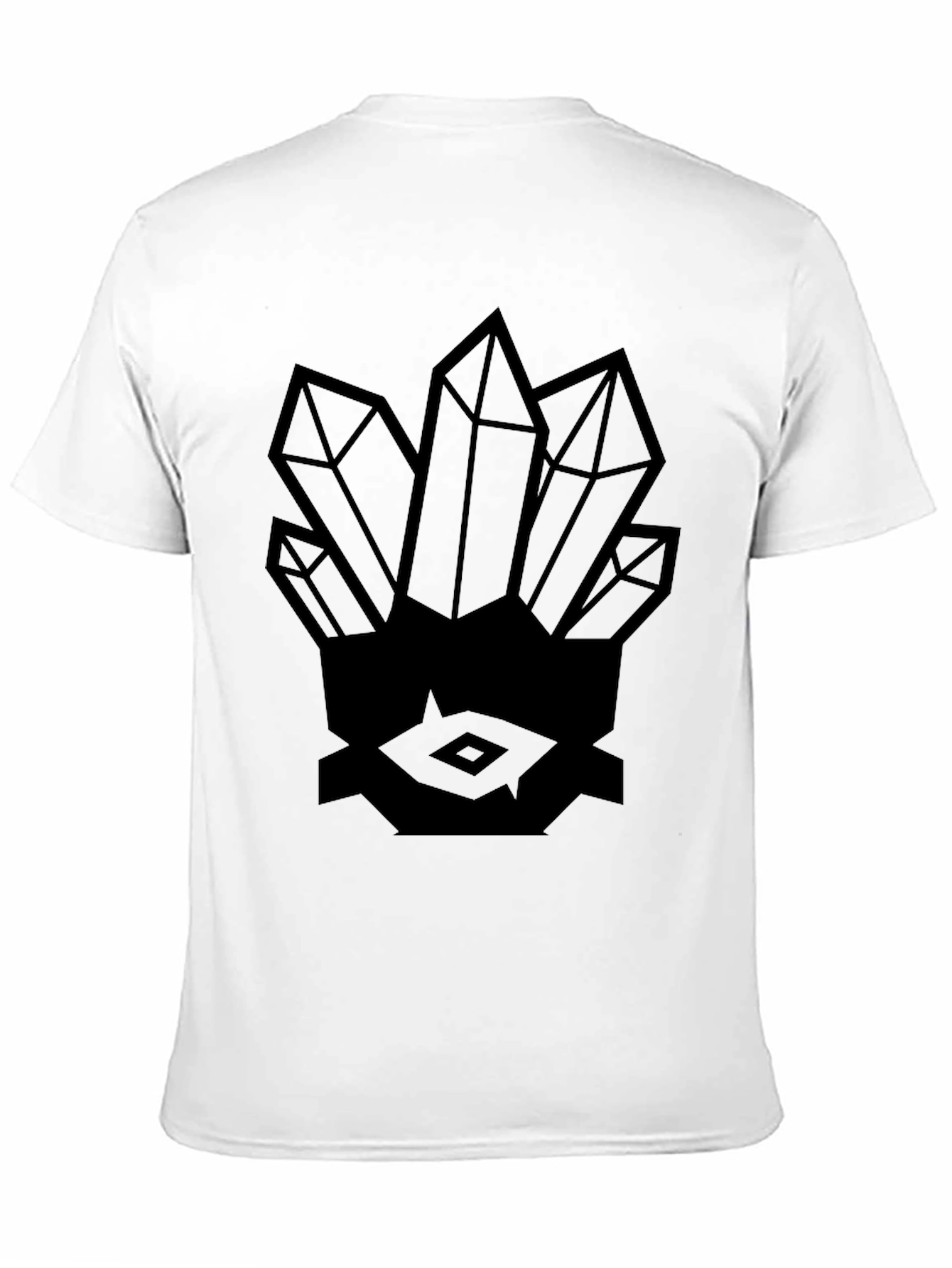 Black Crystals Graphic Black T-Shirt view 11