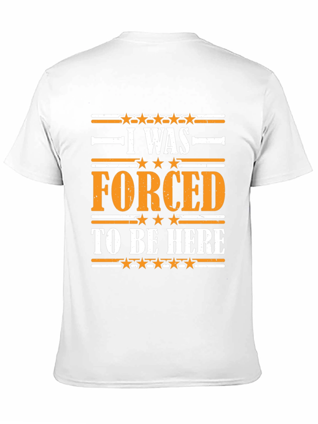 Black Funny 'I Was Forced to Be Here' Graphic T-Shirt view 11