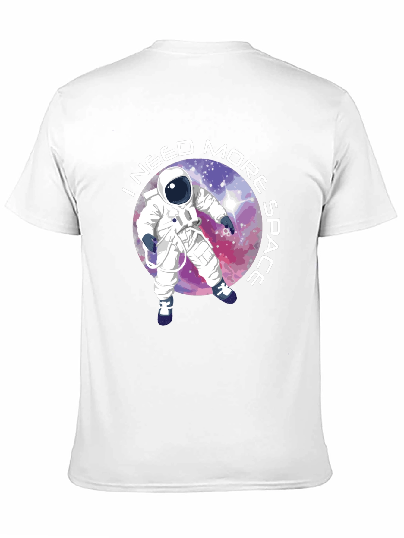 Black I Need More Space T-Shirt - Astronaut Design view 11