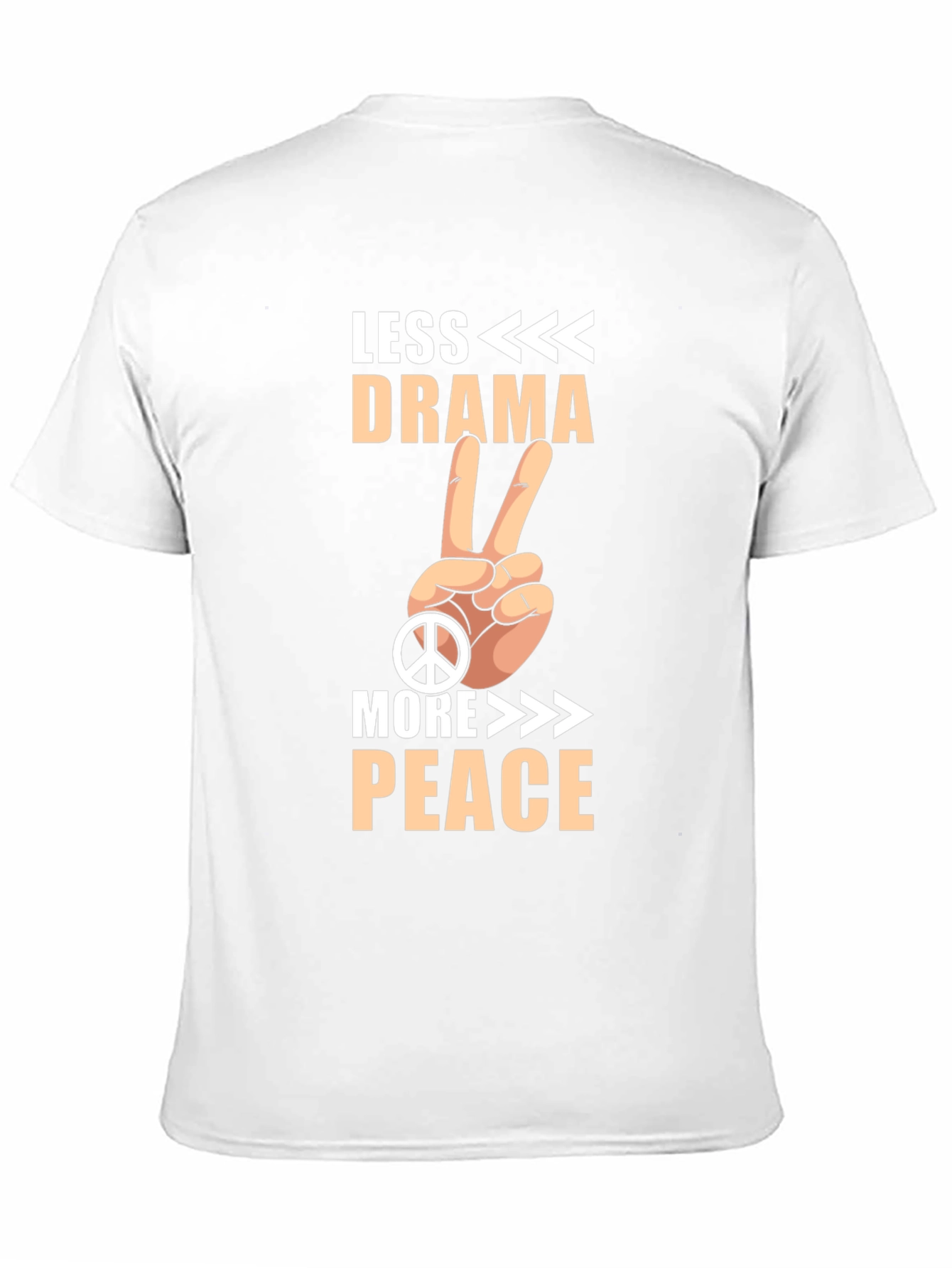 Black Less Drama More Peace Graphic Tee view 11