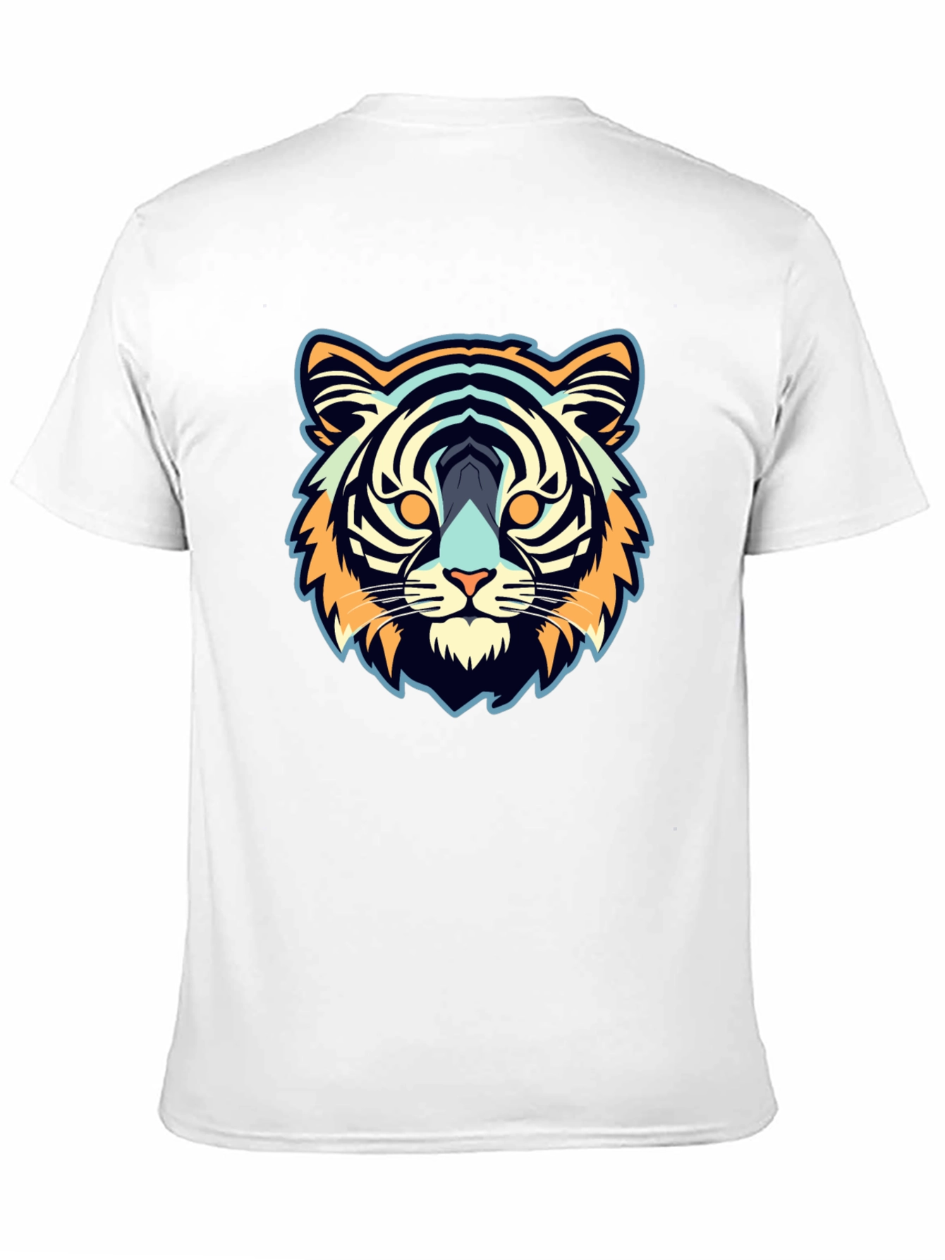 Black Cool Tiger Graphic Black Tee view 11