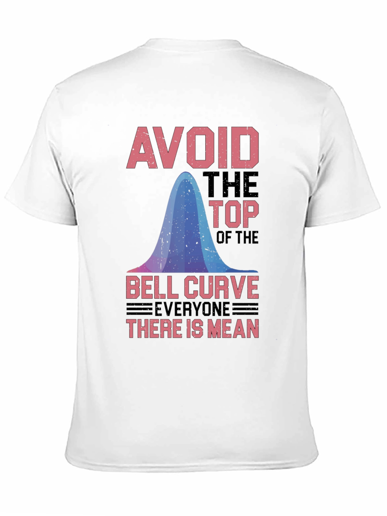 Black Avoid the Top Bell Curve T-Shirt view 11