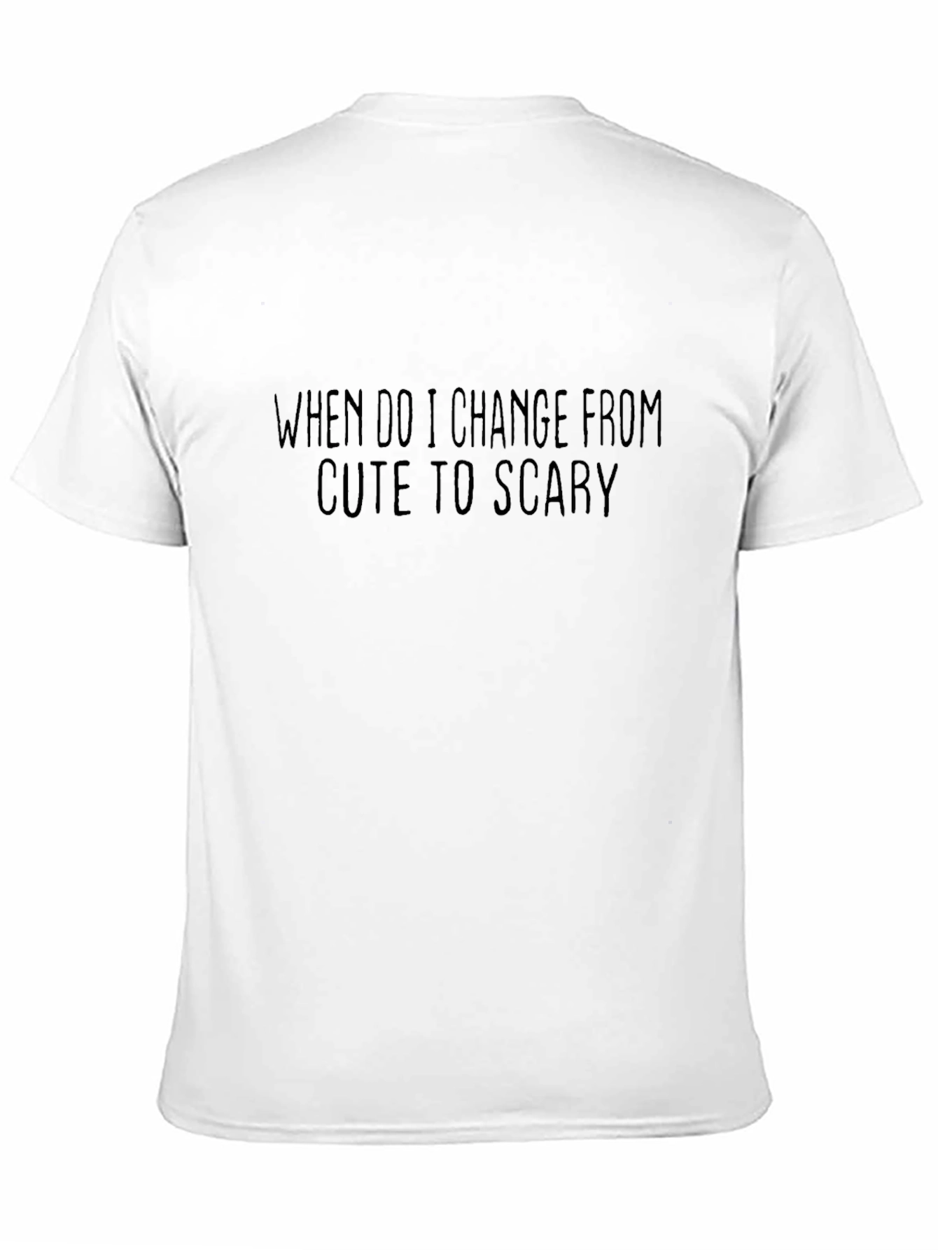 Black Cute to Scary Graphic Tee - Black Cotton T-Shirt view 11