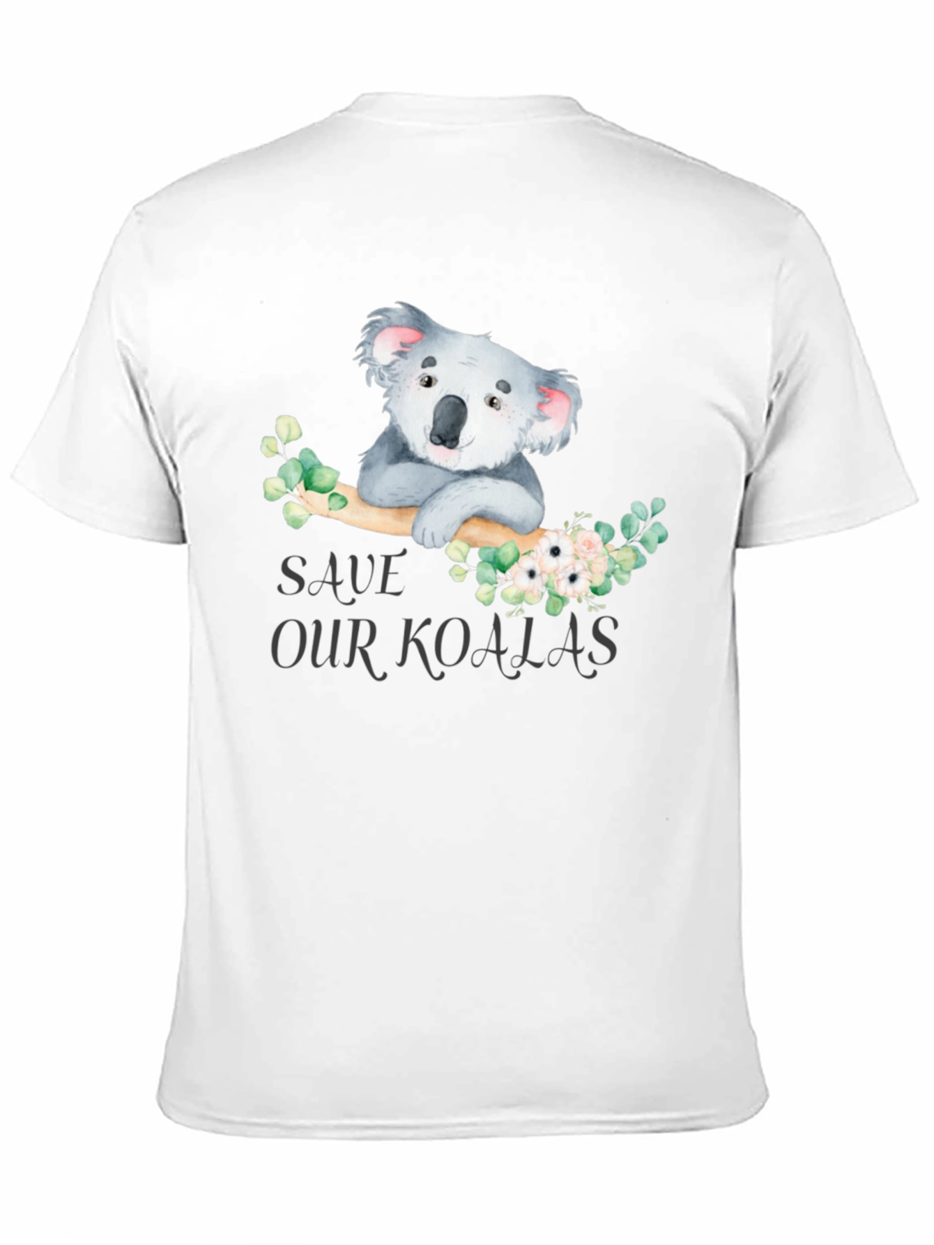 Black Save Our Koalas Graphic T-Shirt view 11