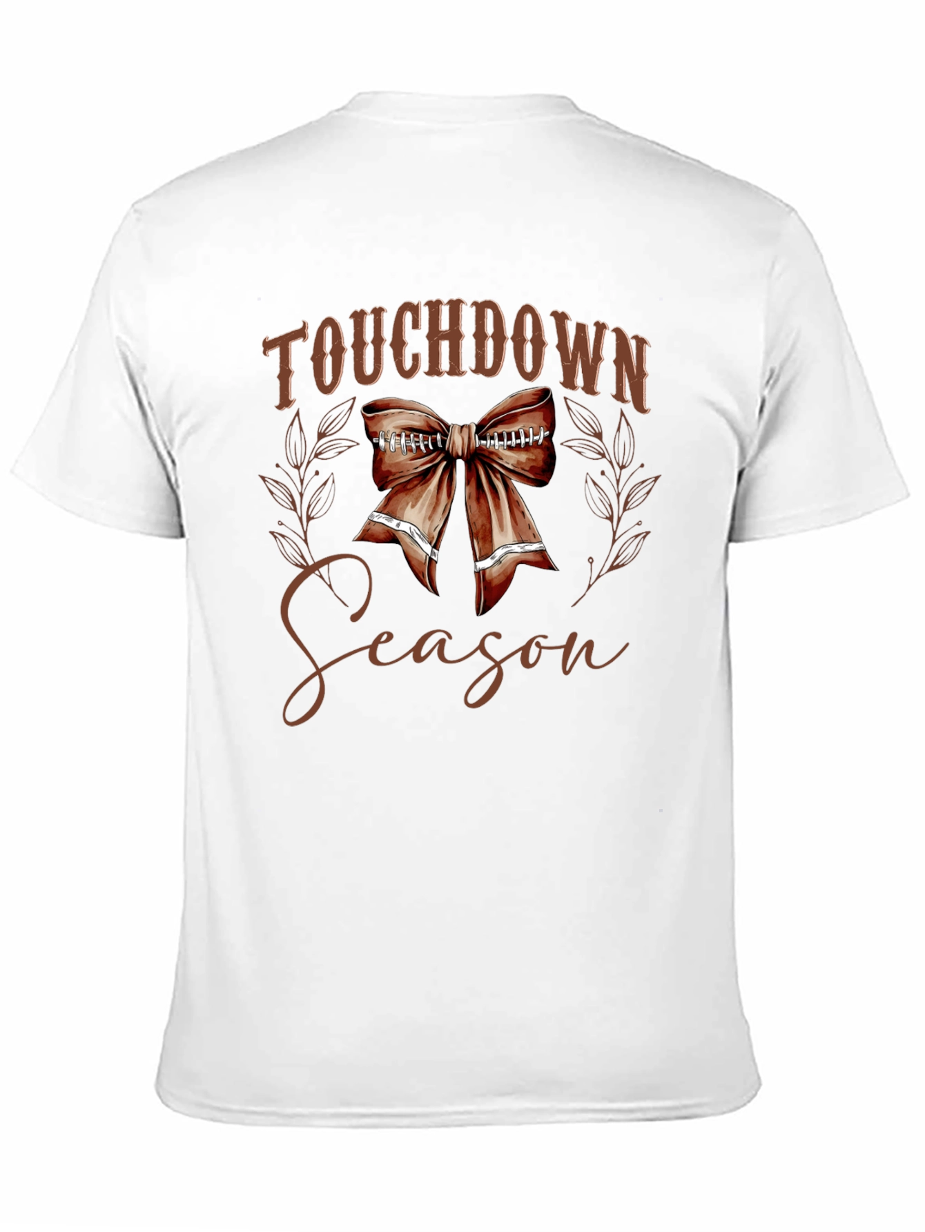 Touchdown Season Football Bow T-Shirt - 11