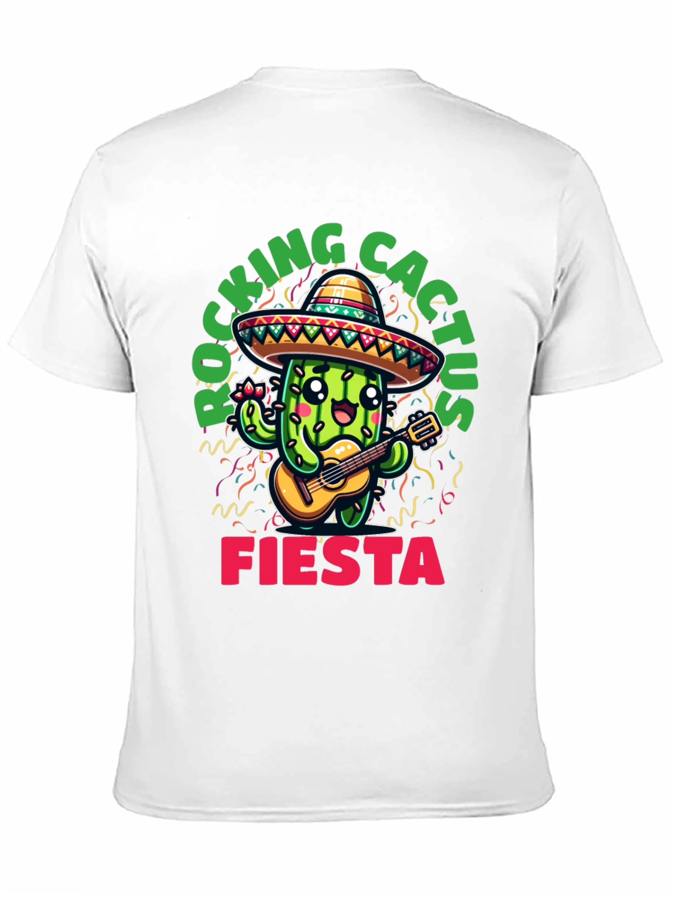 Black Rocking Cactus Fiesta T-Shirt view 11