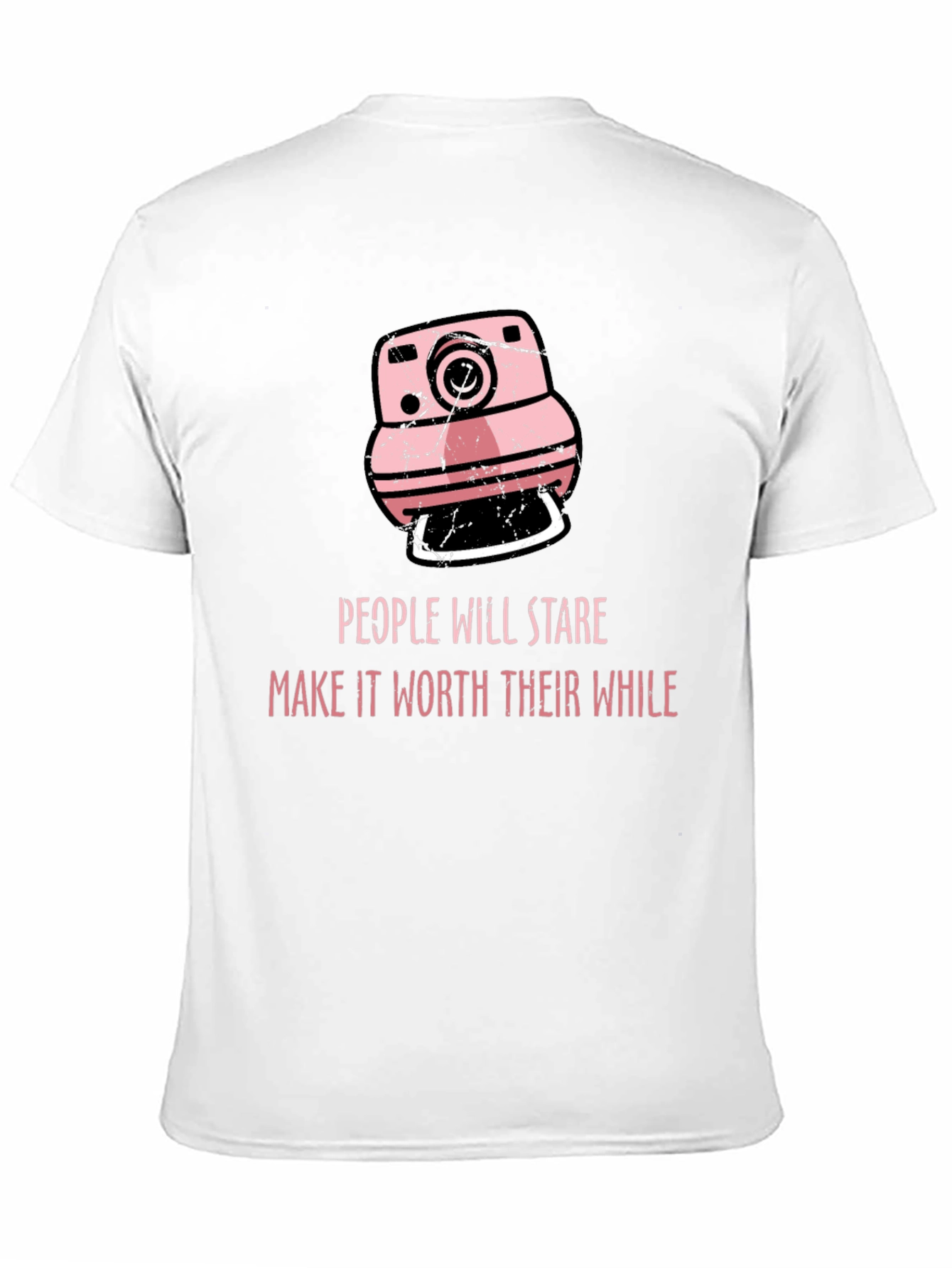 Black Retro Camera Graphic T-Shirt - "Make it Worth Their While" view 11