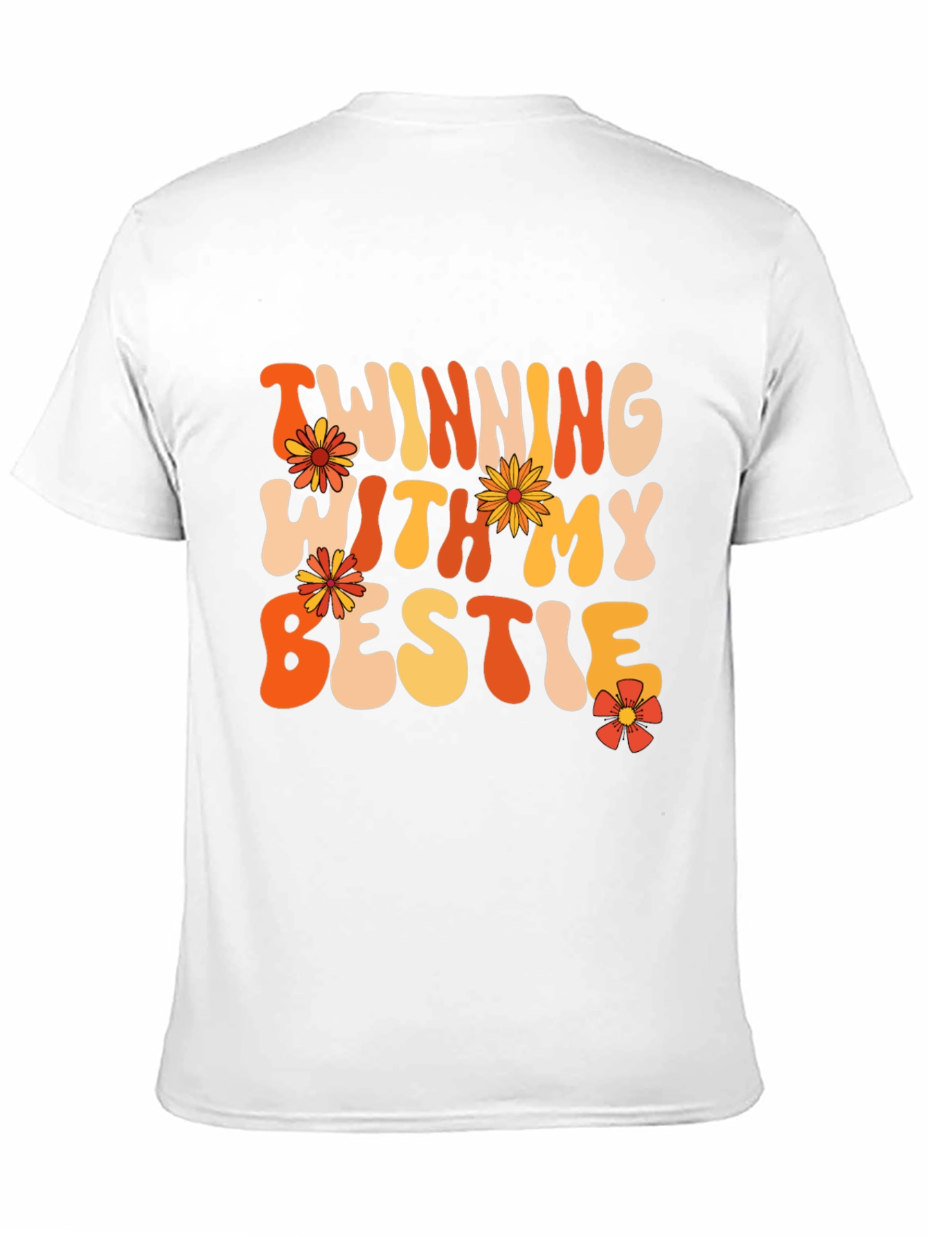 Black Twinning With My Bestie Black Graphic Tee view 11