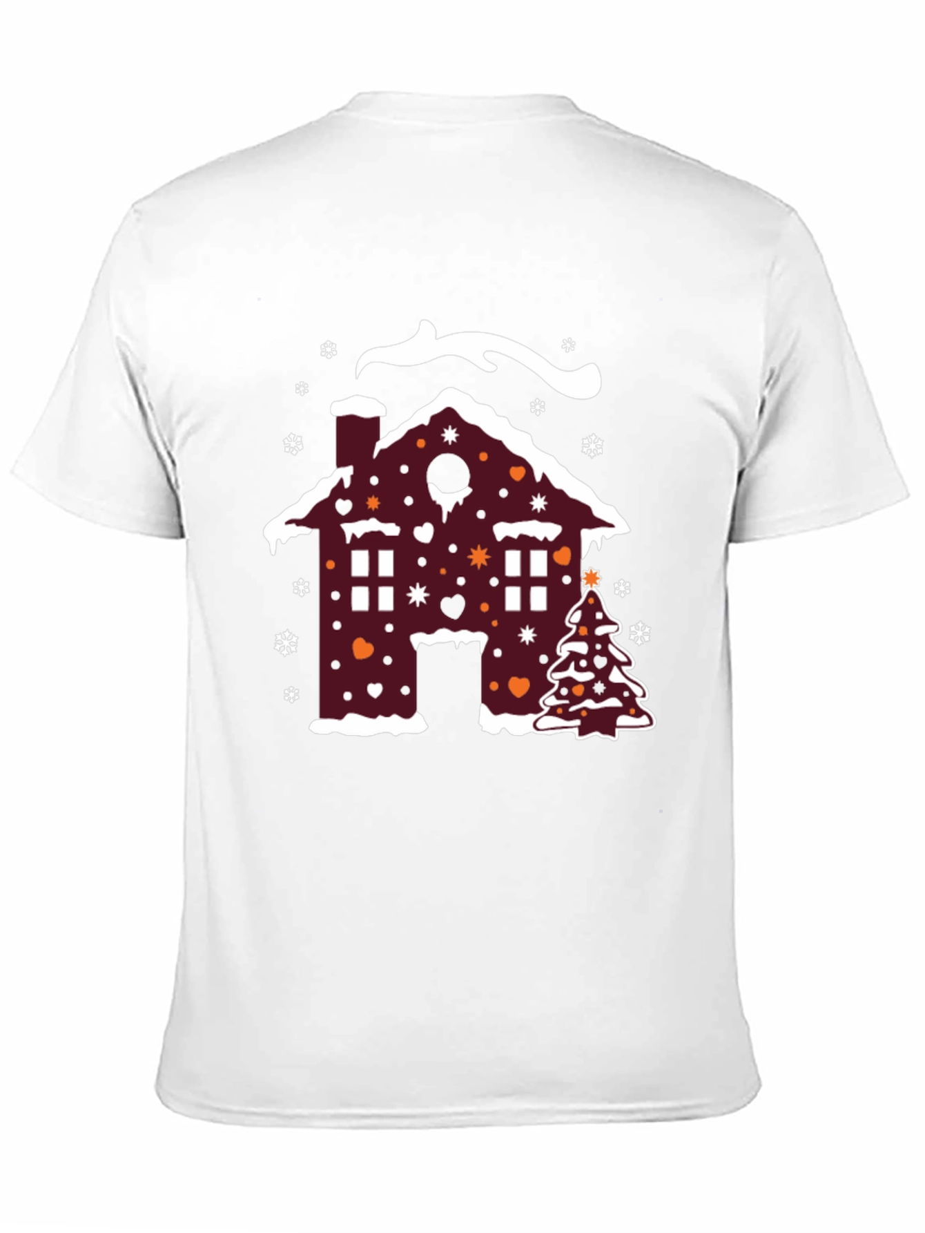 Festive Holiday Gingerbread House Christmas T-Shirt - 11