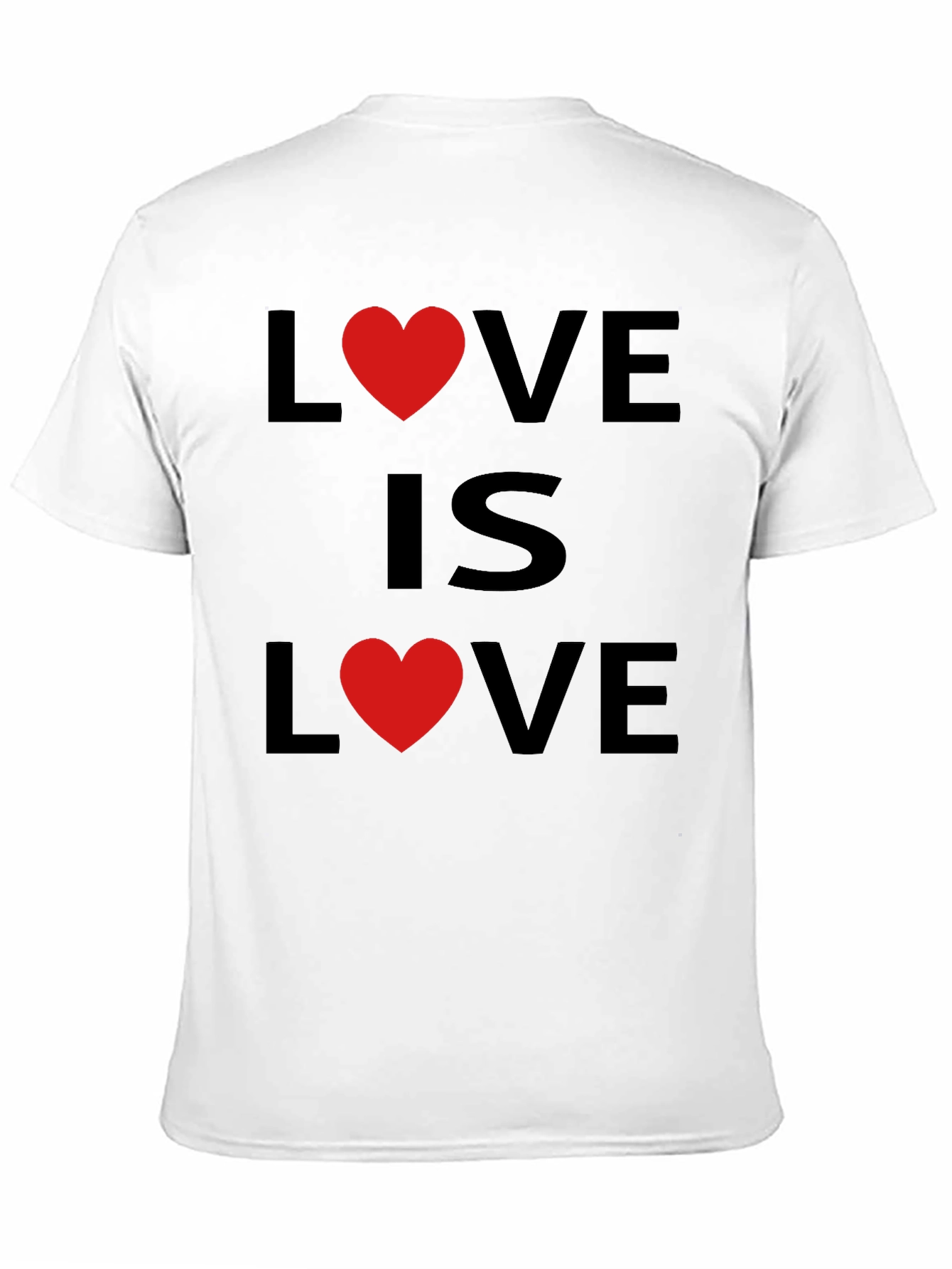 Black Love Is Love T-Shirt - Black view 11