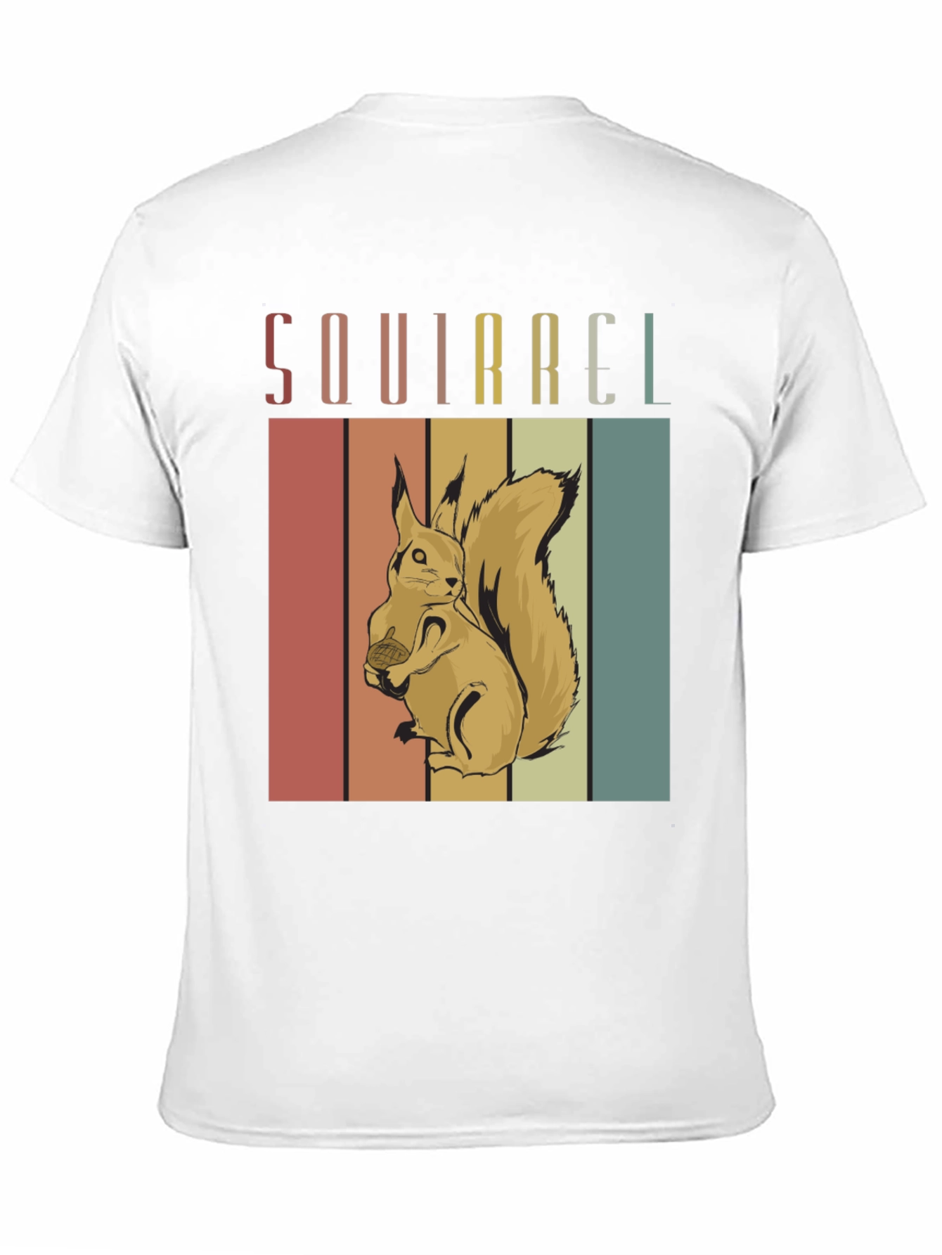 Black Retro Squirrel Graphic T-Shirt - Vintage Style view 11