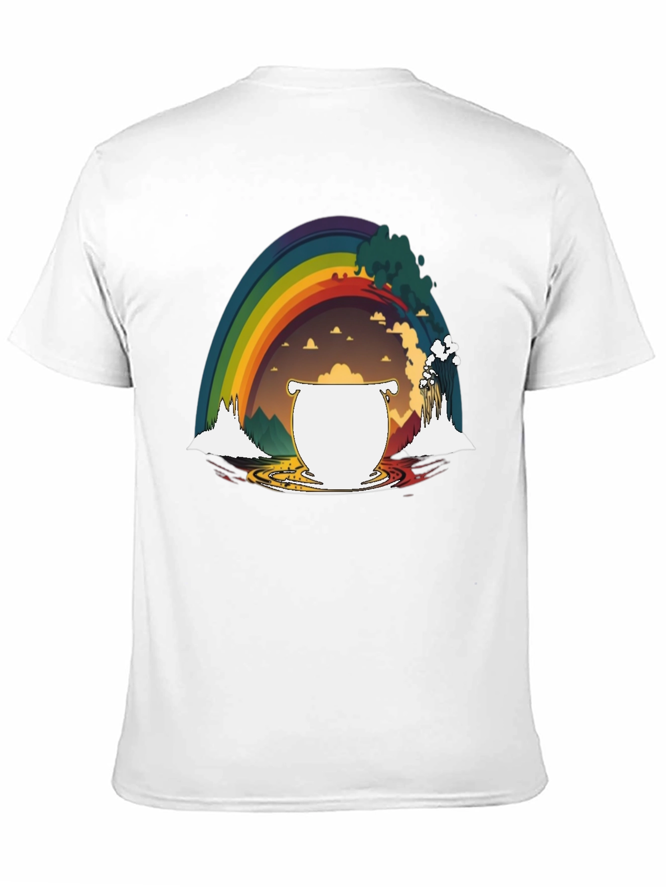 Black Rainbow's End Graphic T-Shirt view 11