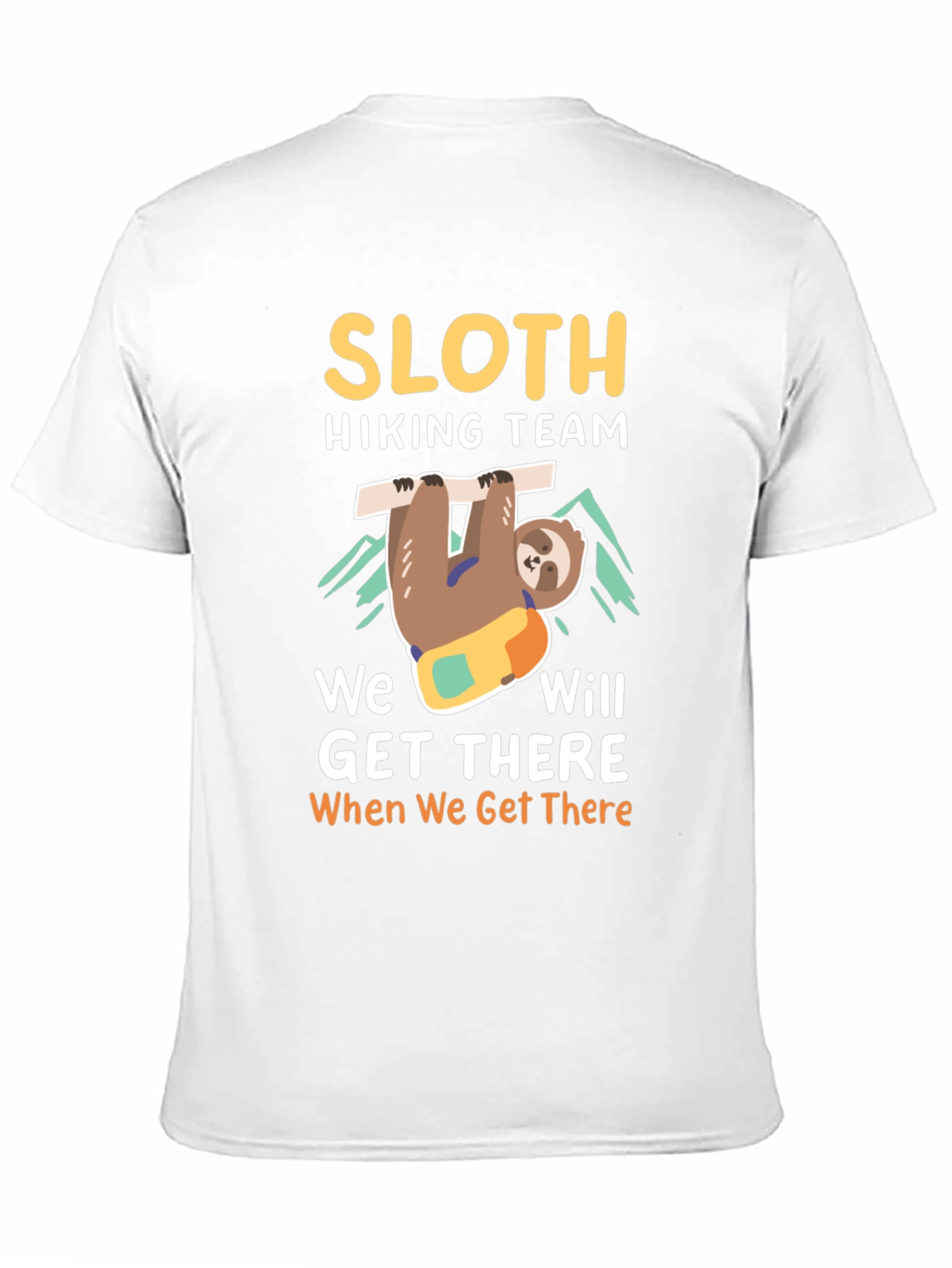 Black Sloth Hiking Team T-Shirt - Funny Adventure Tee view 11