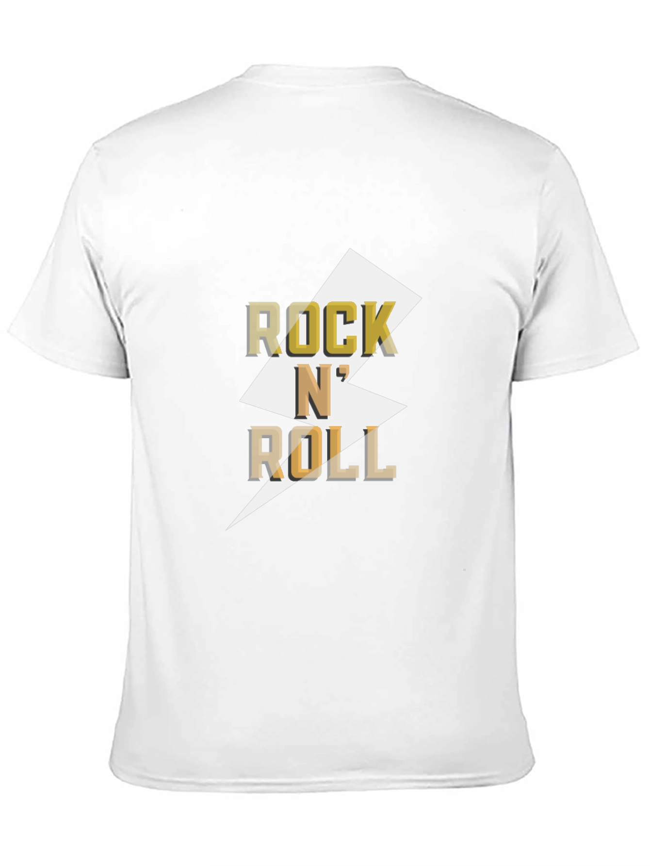 Black Rock N' Roll Graphic Tee - Black Cotton T-Shirt view 11