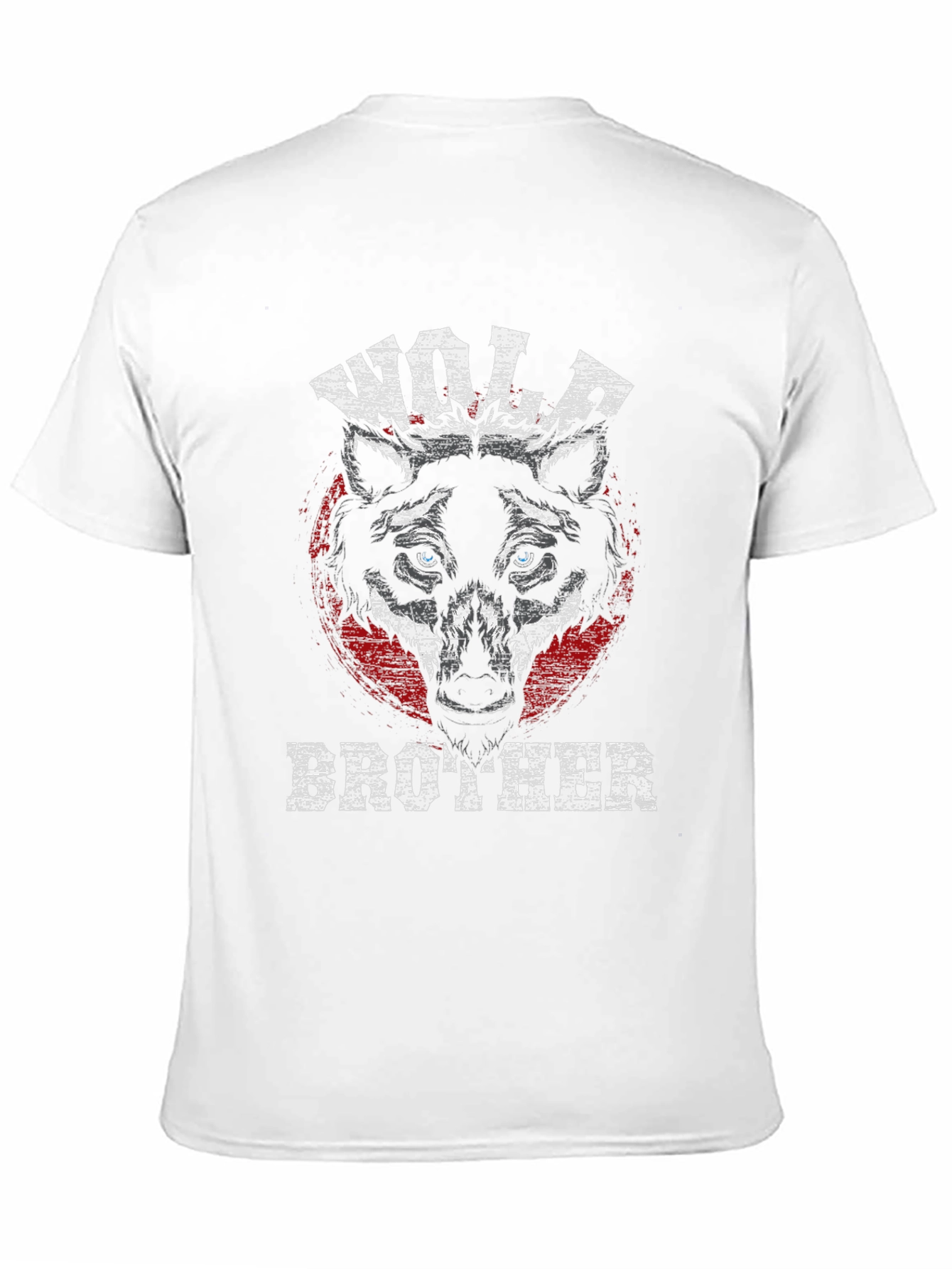 Black Wolf Brother Graphic Tee - Black Cotton T-Shirt view 11