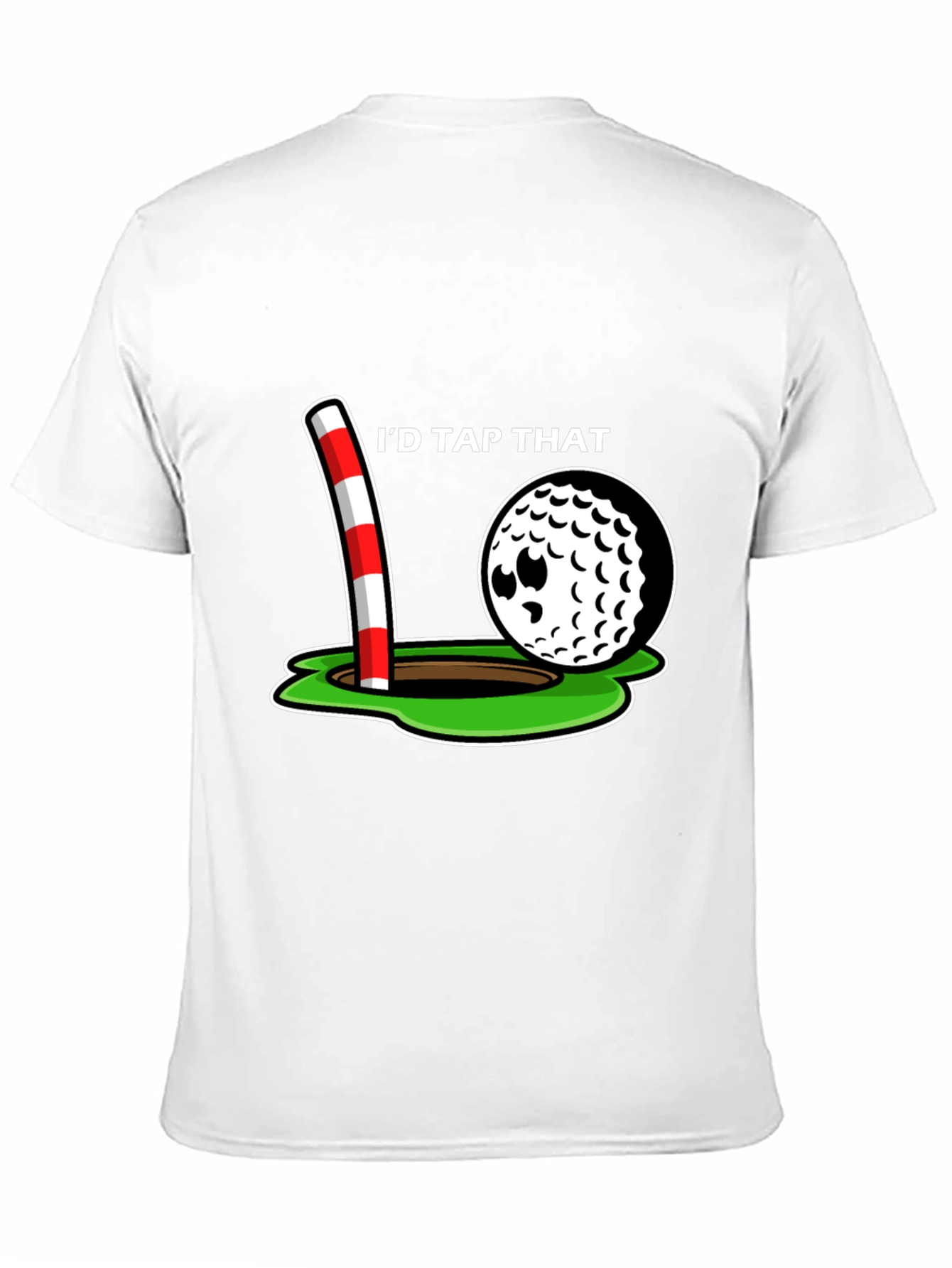 Black I'd Tap That Golf T-Shirt view 11