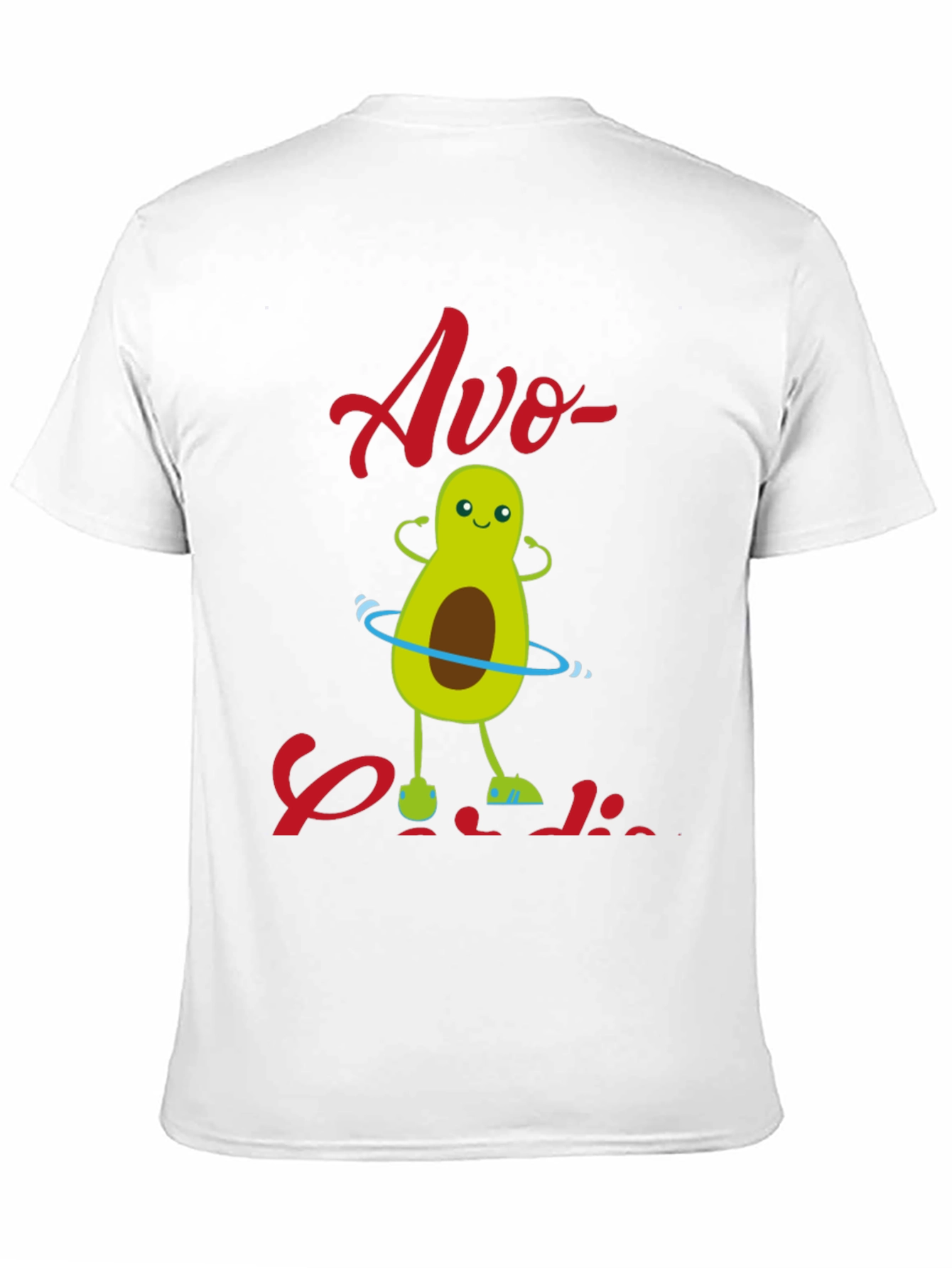 Black Avo-Cardio T-Shirt - Fun Avocado Workout Design view 11