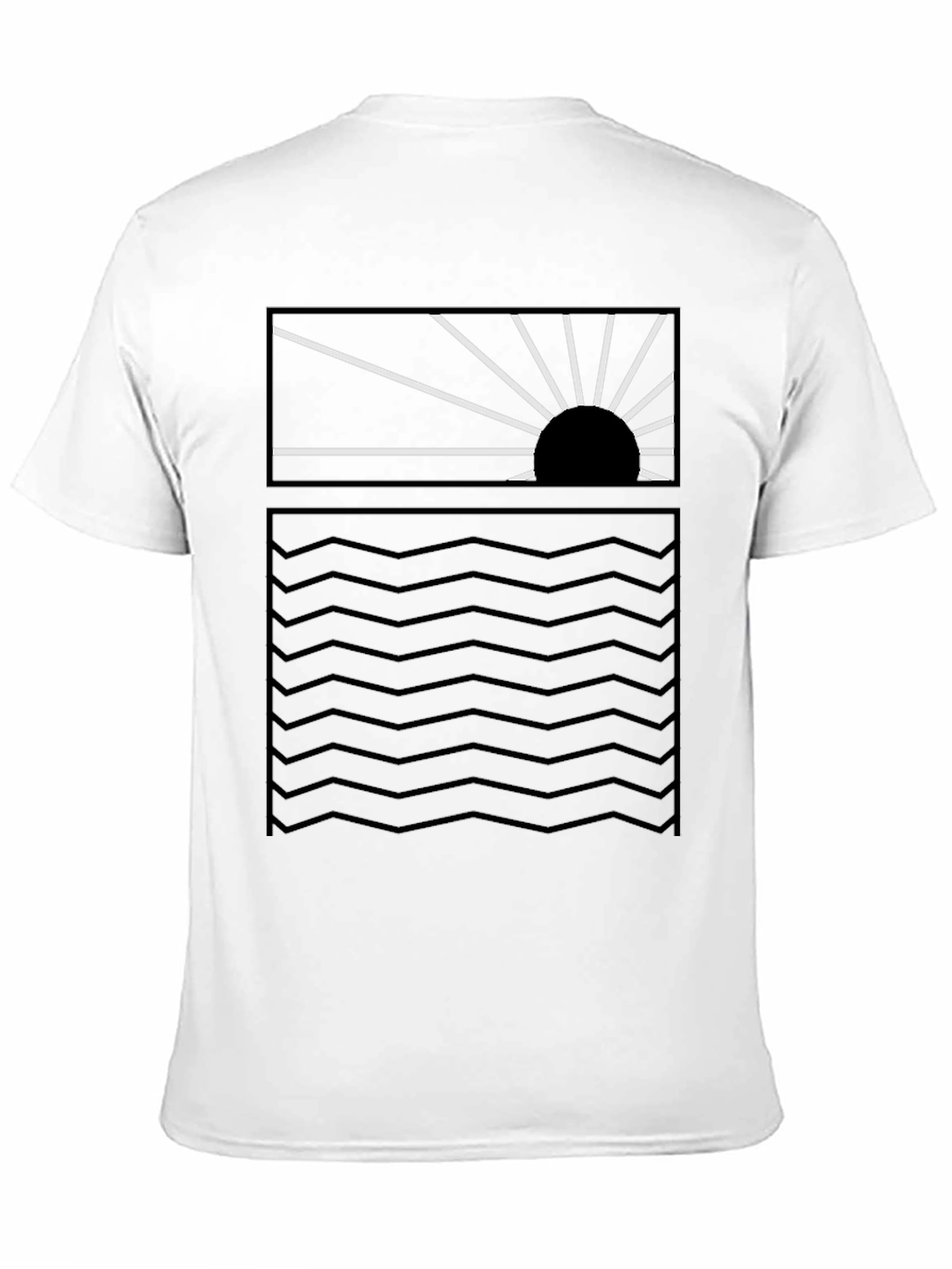 Sunset Waves Graphic Tee - Modern Style - 11