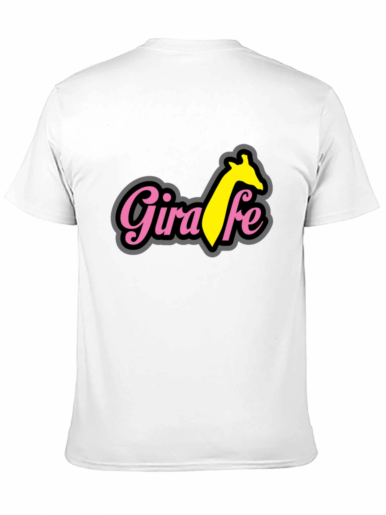 Black Giraffe T-Shirt - Black Cotton Blend Tee view 11