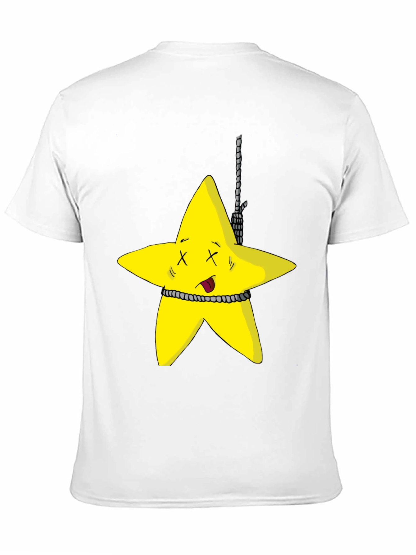 Black Cartoon Star Graphic Black T-Shirt view 11