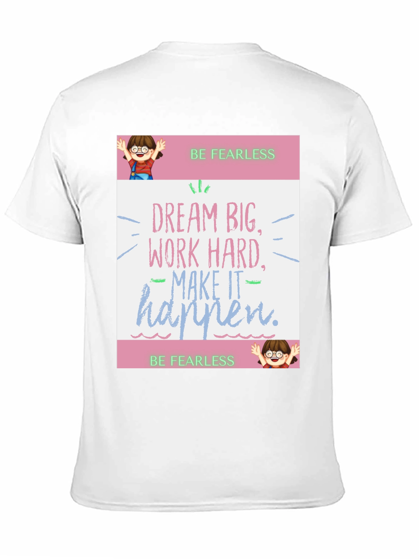 Black Be Fearless Graphic Tee - Dream Big view 11