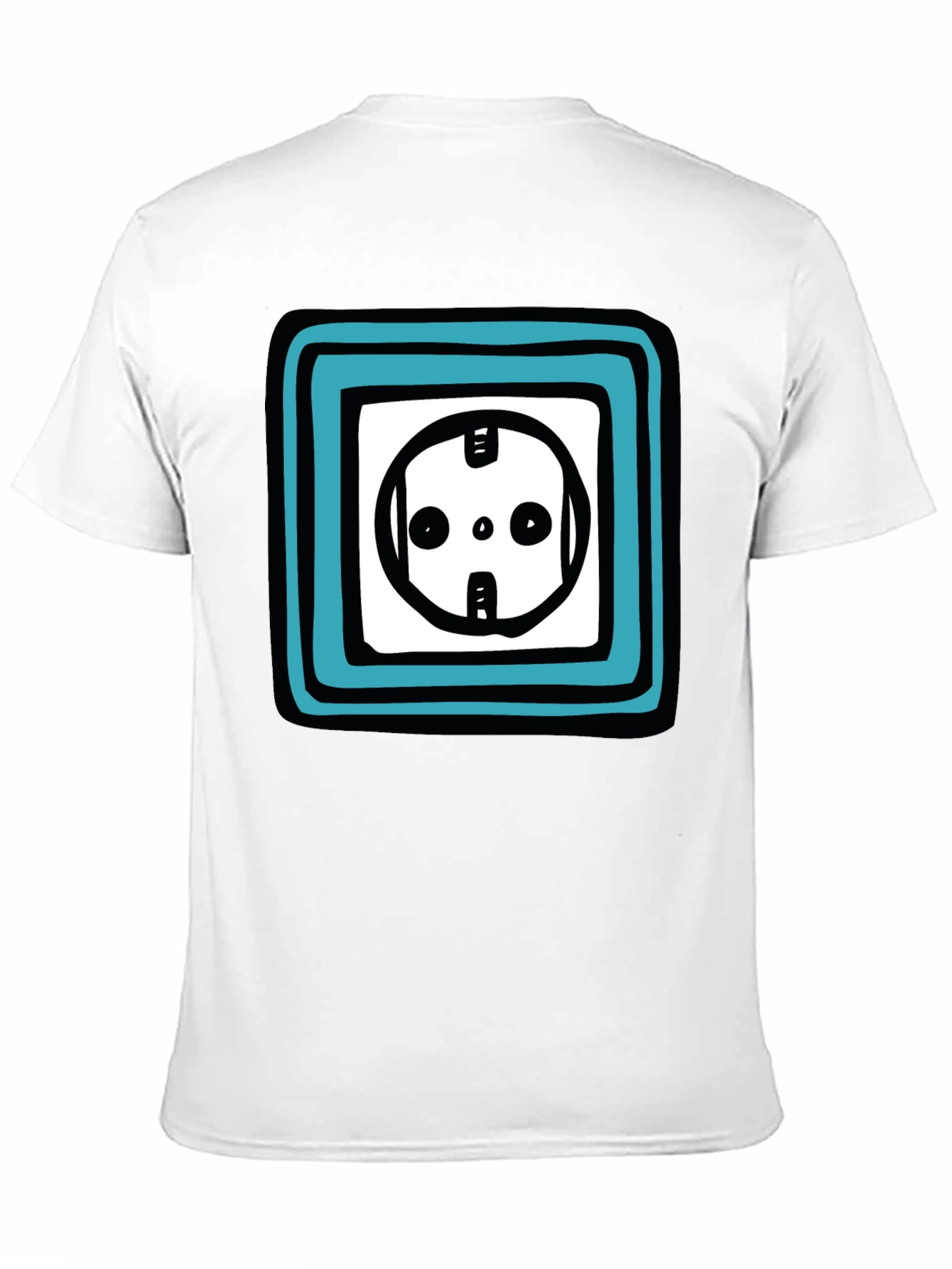Black Electric Outlet Graphic T-Shirt - Funky Trendy Design view 11