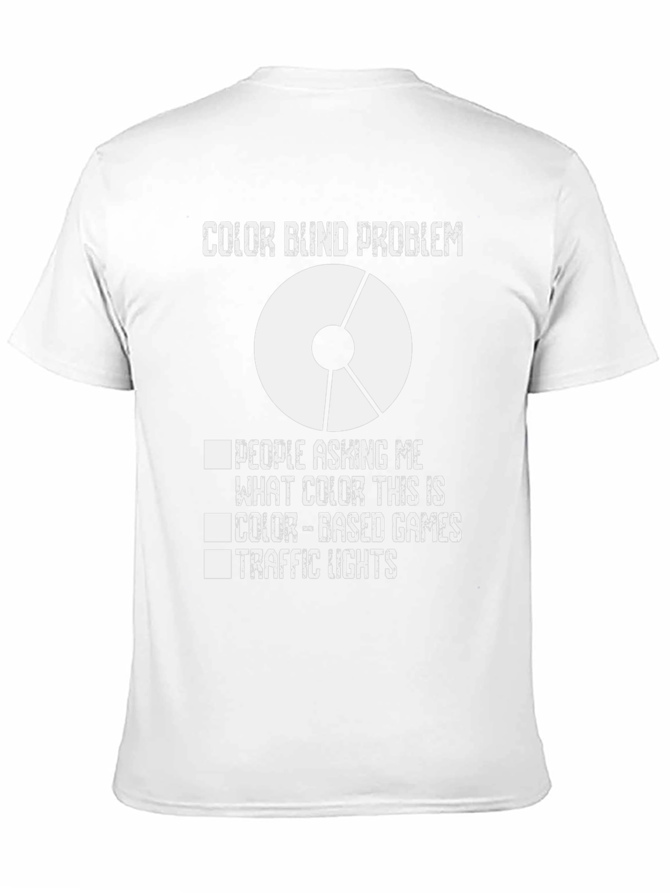 Black Color Blindness T-Shirt - Unique Graphic Tee view 11