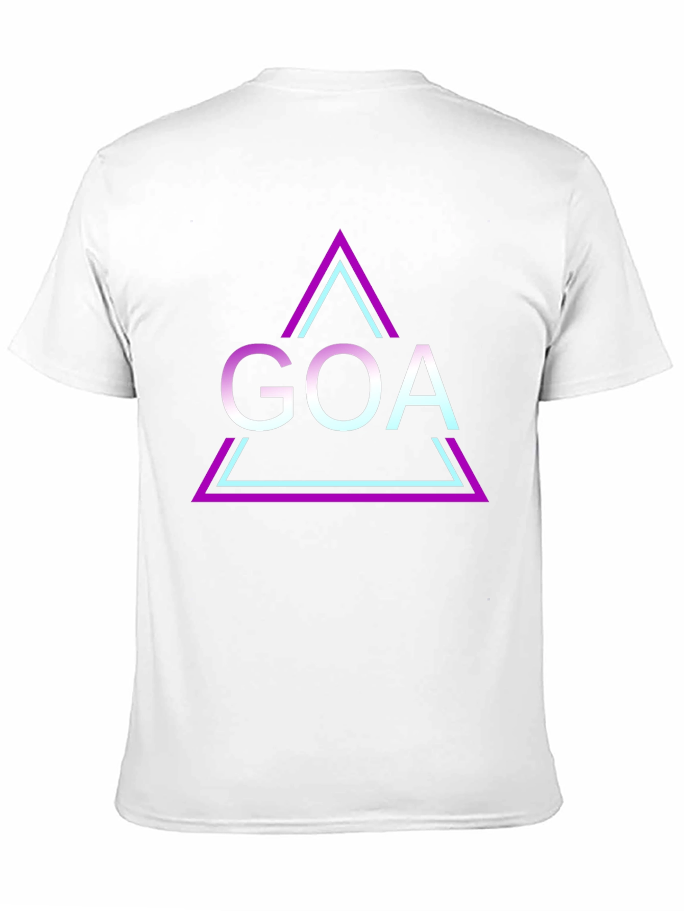 Black Goa Triangle Graphic Black T-Shirt view 11