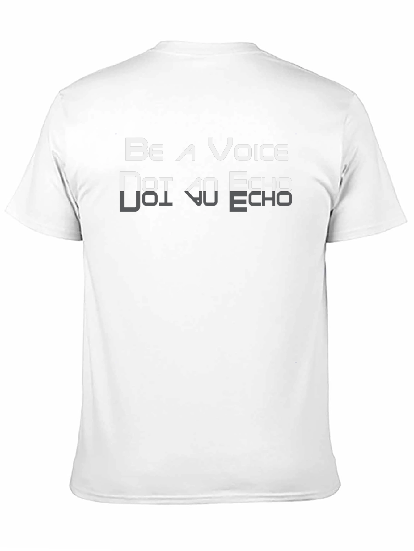 Black Be A Voice Not An Echo Black T-Shirt view 11