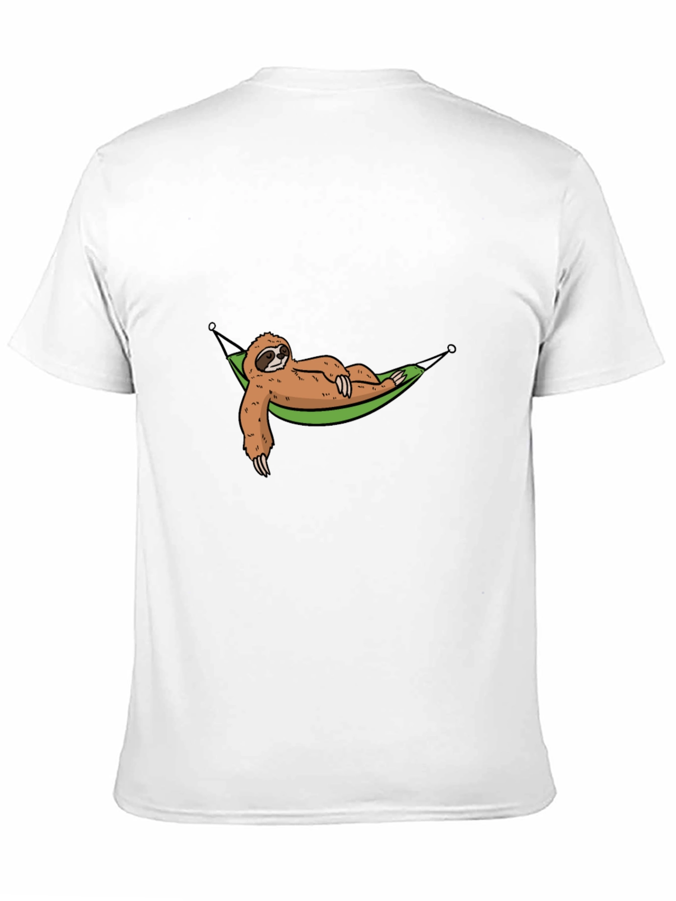 Black Lazy Sloth Hammock Graphic Tee - Relaxed Style view 11