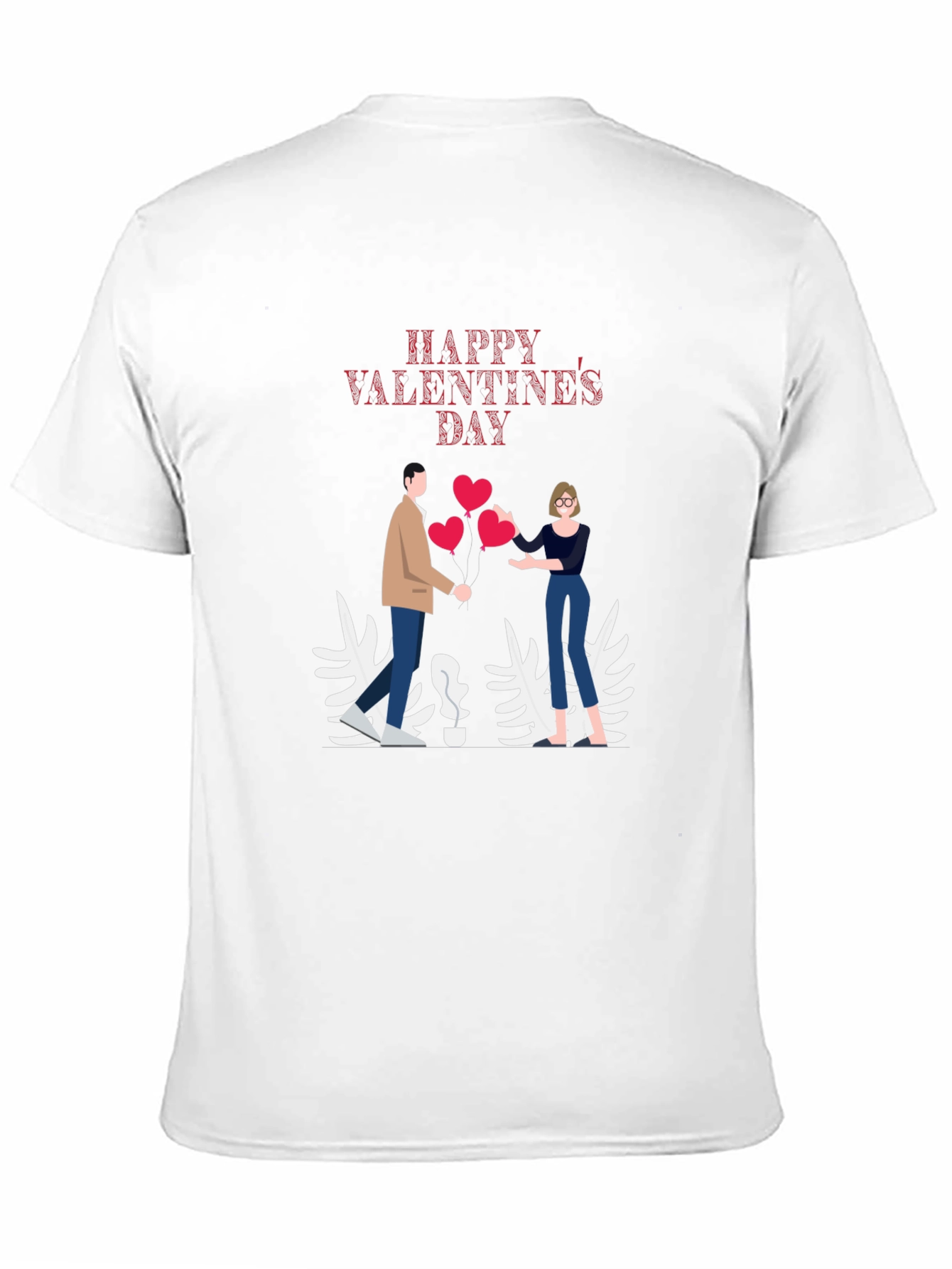 Black Valentine's Day Graphic T-Shirt view 11
