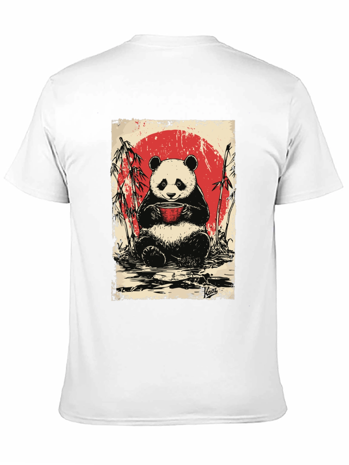 Black Panda Tea T-Shirt - Cute Asian Design view 11