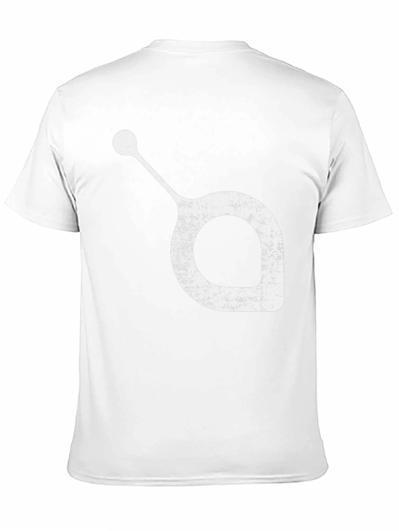 Black Unique White Graphic Print on Black T-Shirt view 11