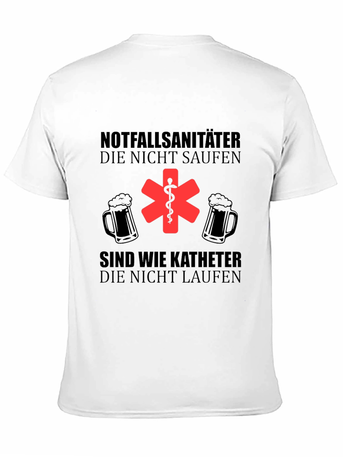 Black Paramedic German Beer T-Shirt - Funny EMT Design view 11