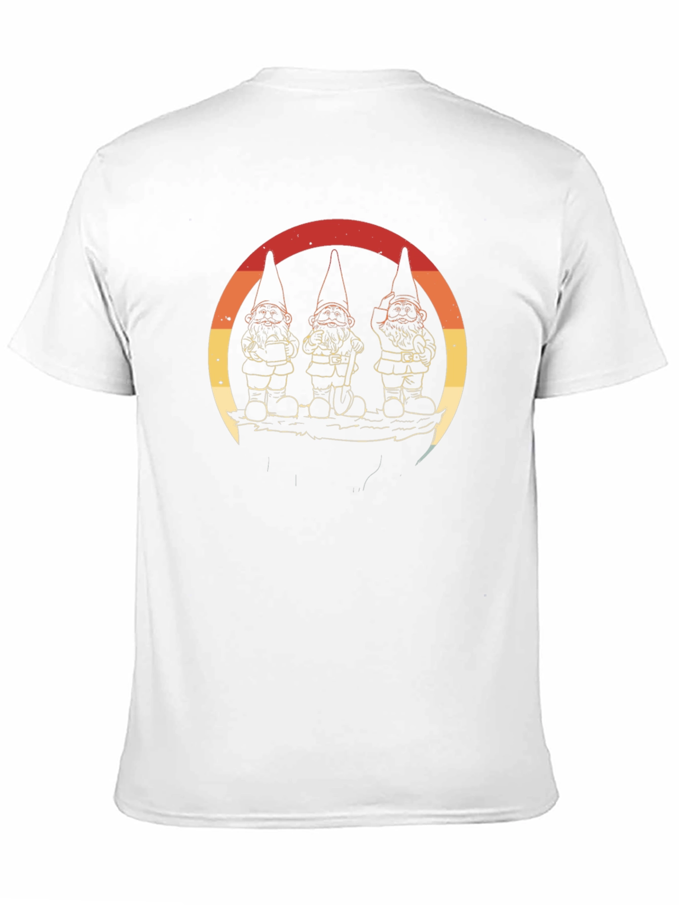 Black Retro Gnome T-Shirt view 11