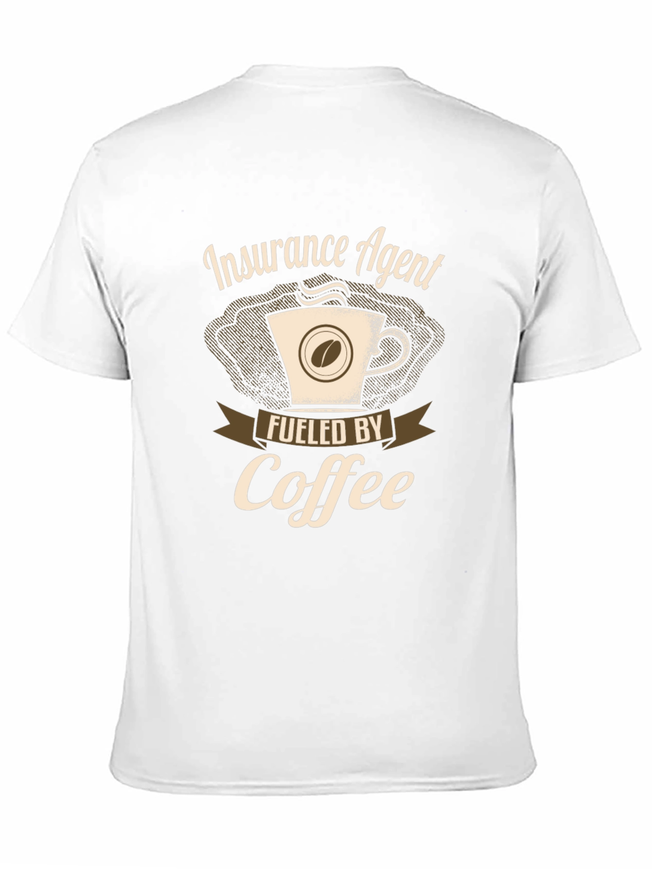 Black Insurance Agent Fueled By Coffee T-Shirt view 11