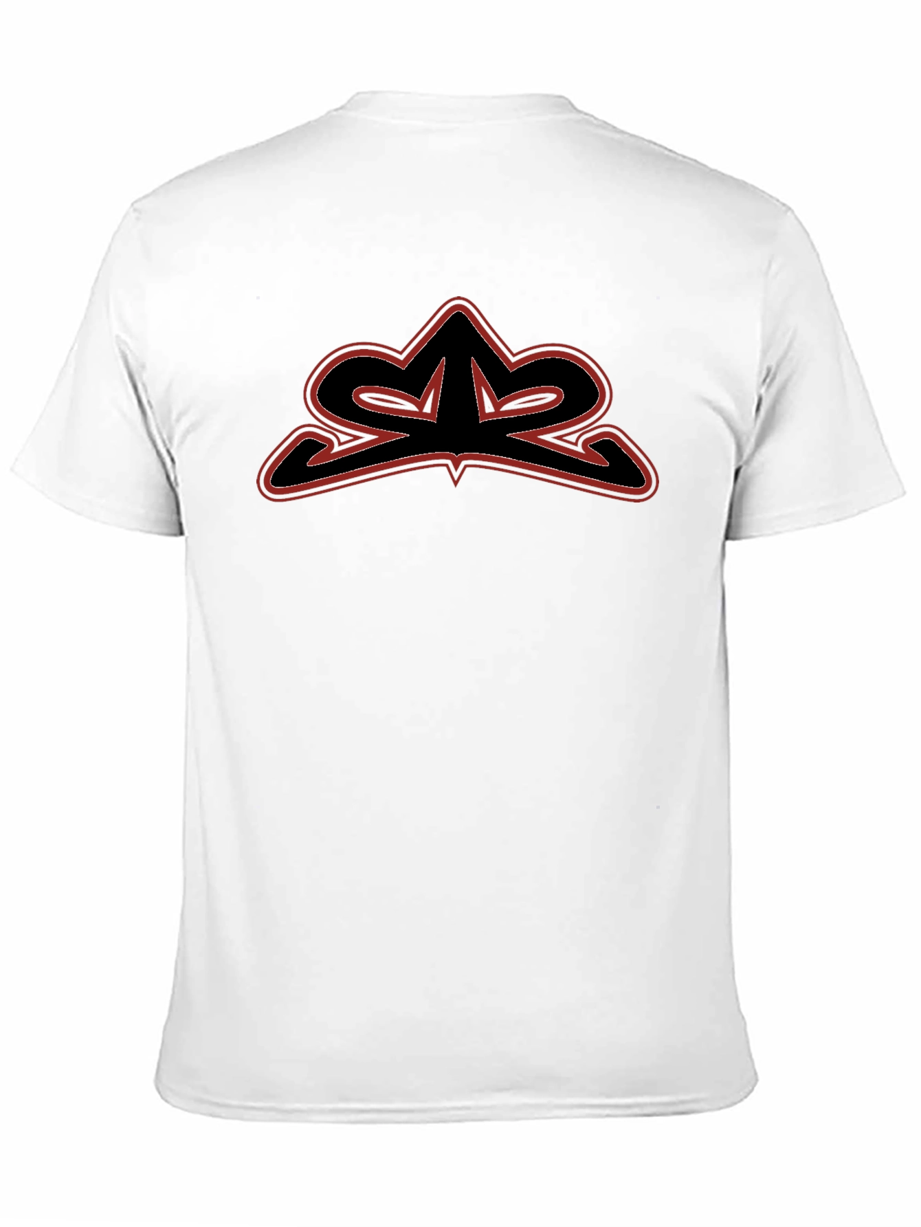 Black Men's Black Graphic Tee - Edgy Logo Design view 11