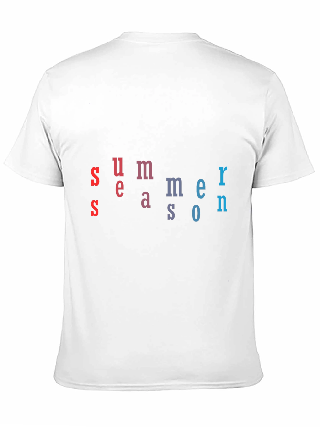 Black Summer Season T-Shirt - Unique Letter Design view 11