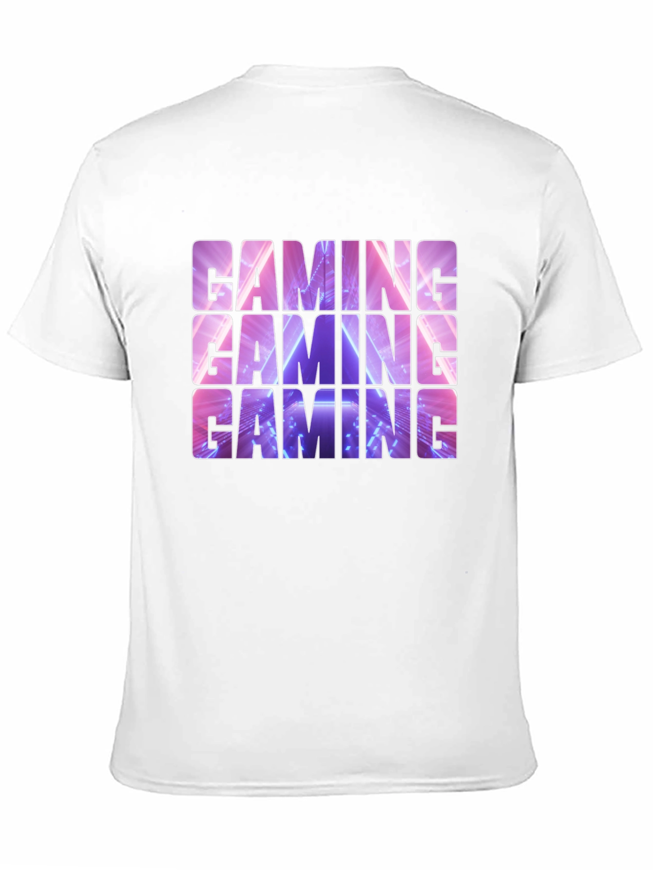 Black Gaming T-Shirt - Neon Design view 11