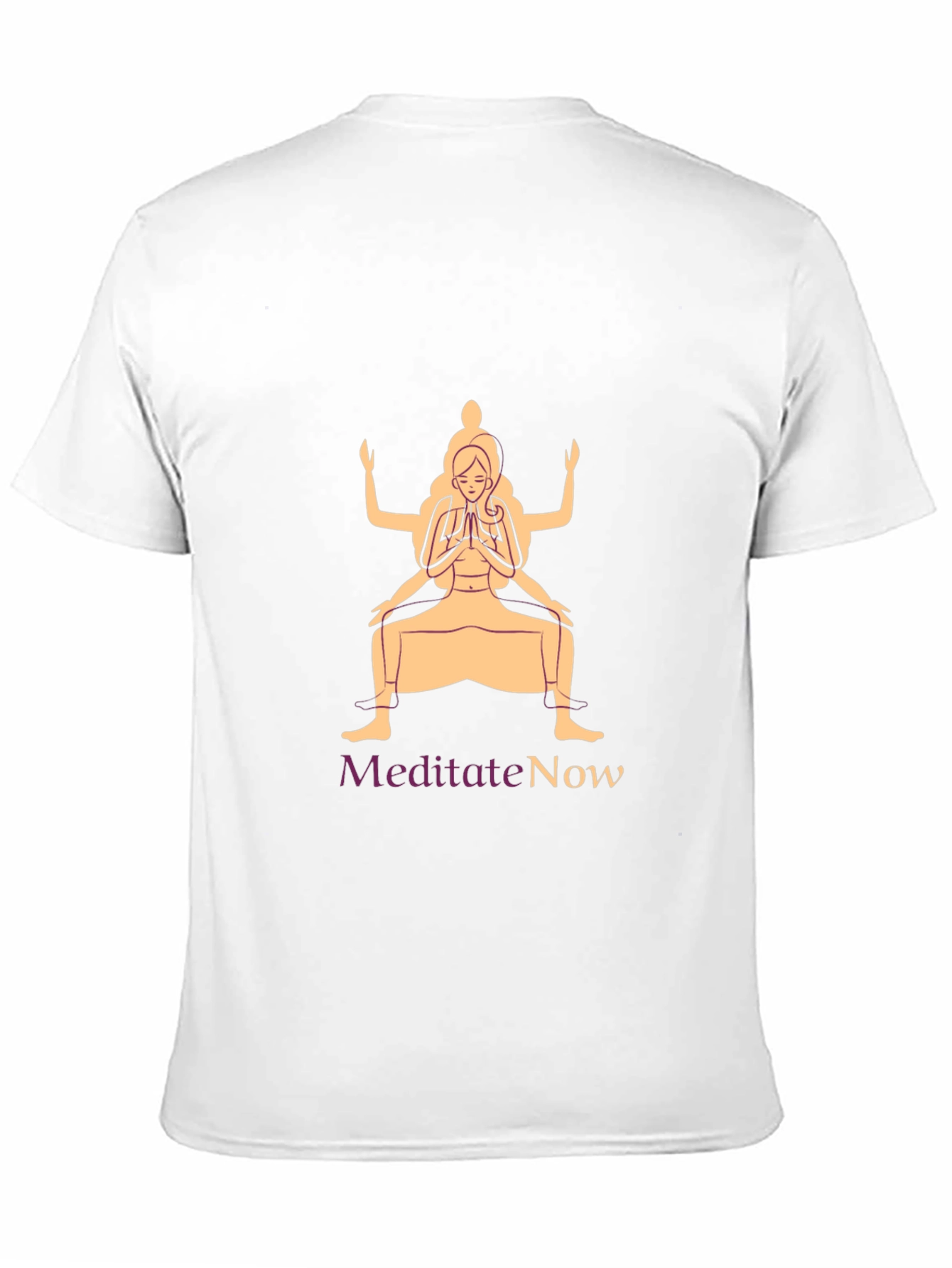 Black Meditate Now Graphic Tee - Yoga Zen Shirt view 11